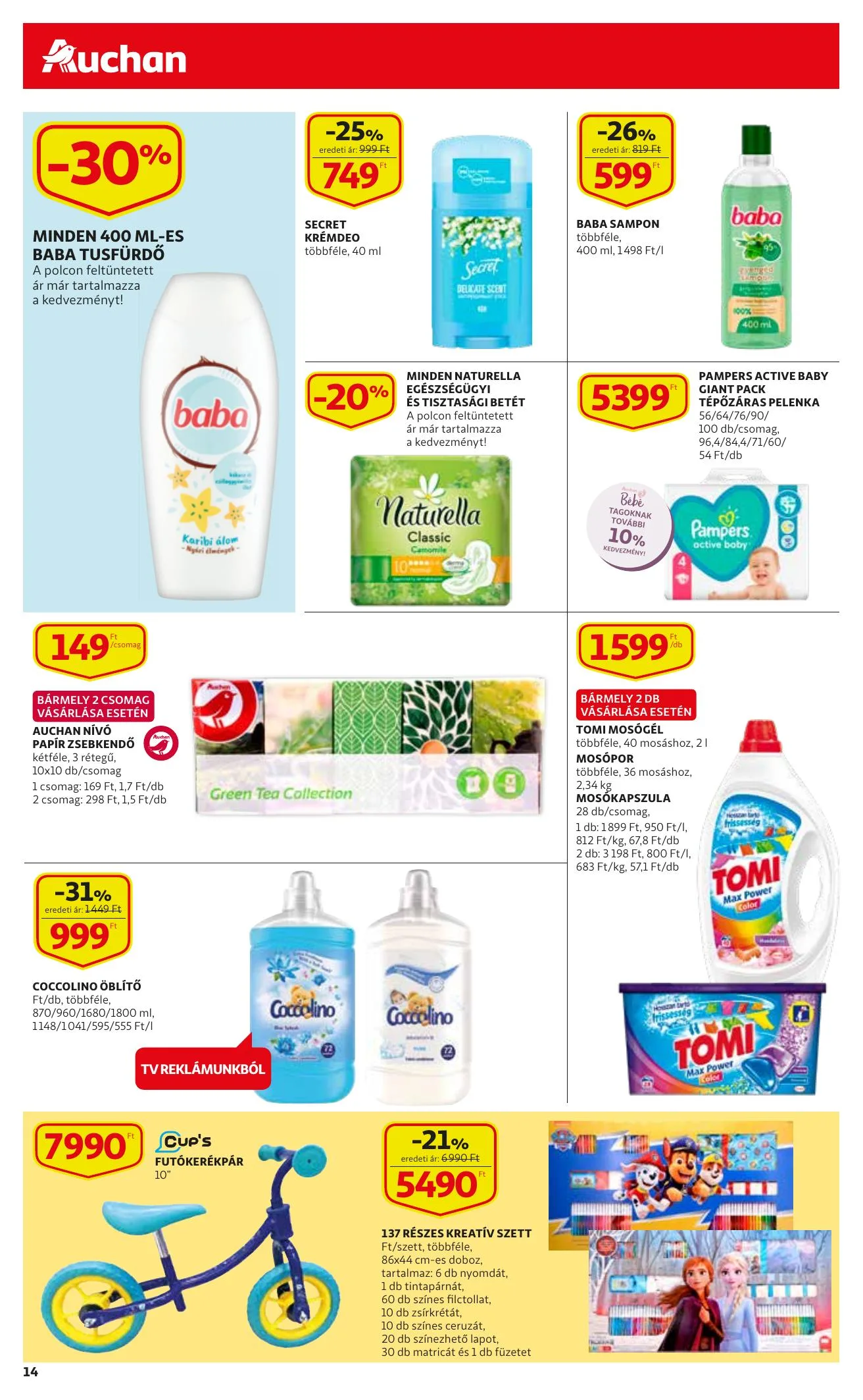 Auchan akciós újság Szupermarket 05.20–05.26 – 14. oldal