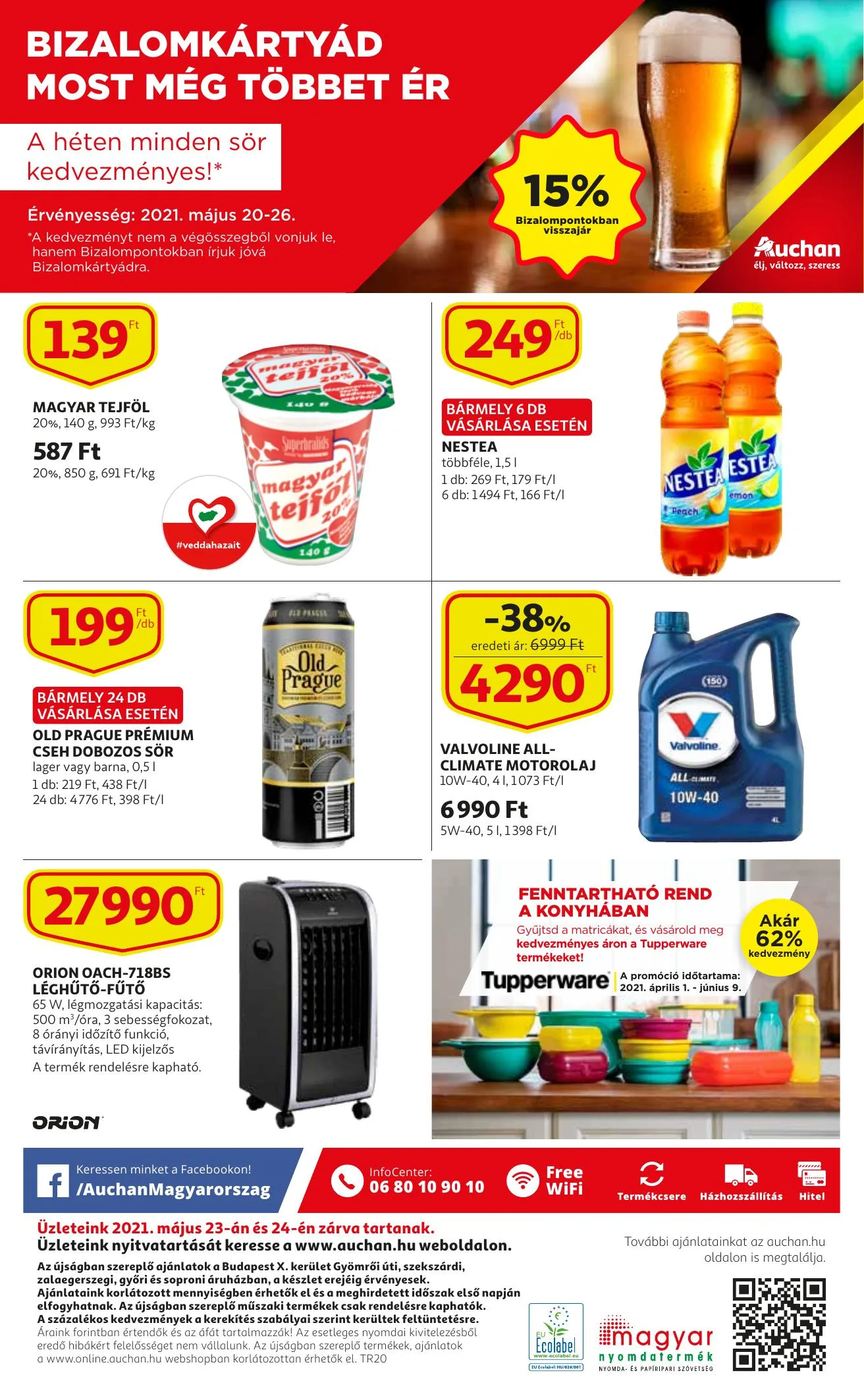 Auchan akciós újság Szupermarket 05.20–05.26 – 16. oldal