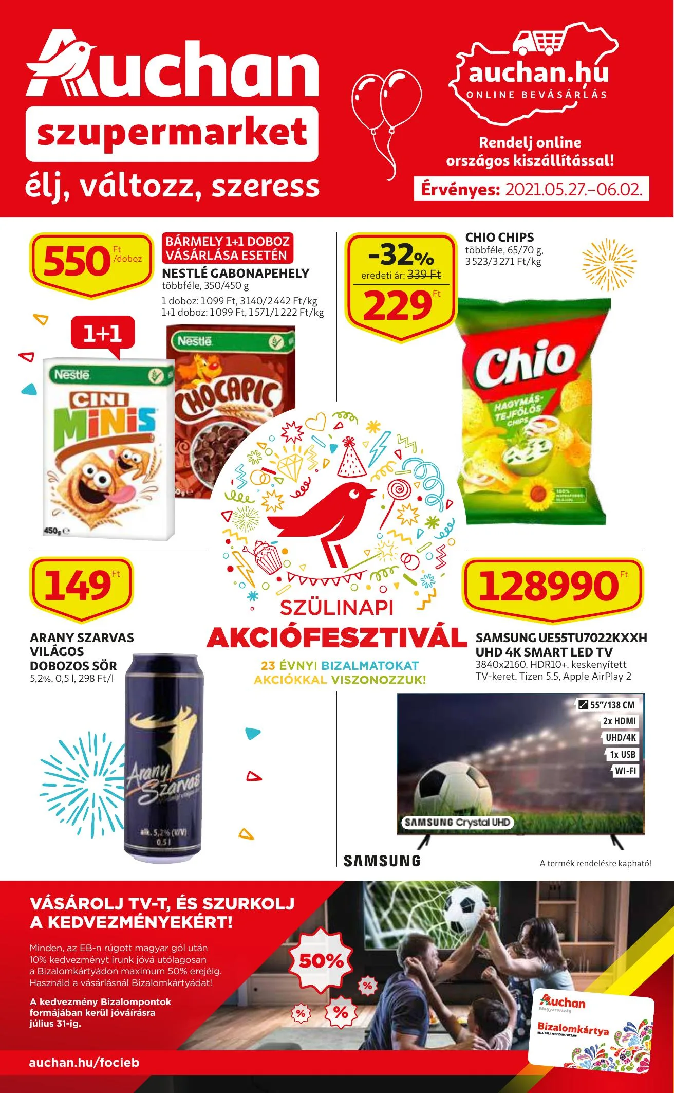 Auchan akciós újság Szupermarket 05.27–06.02