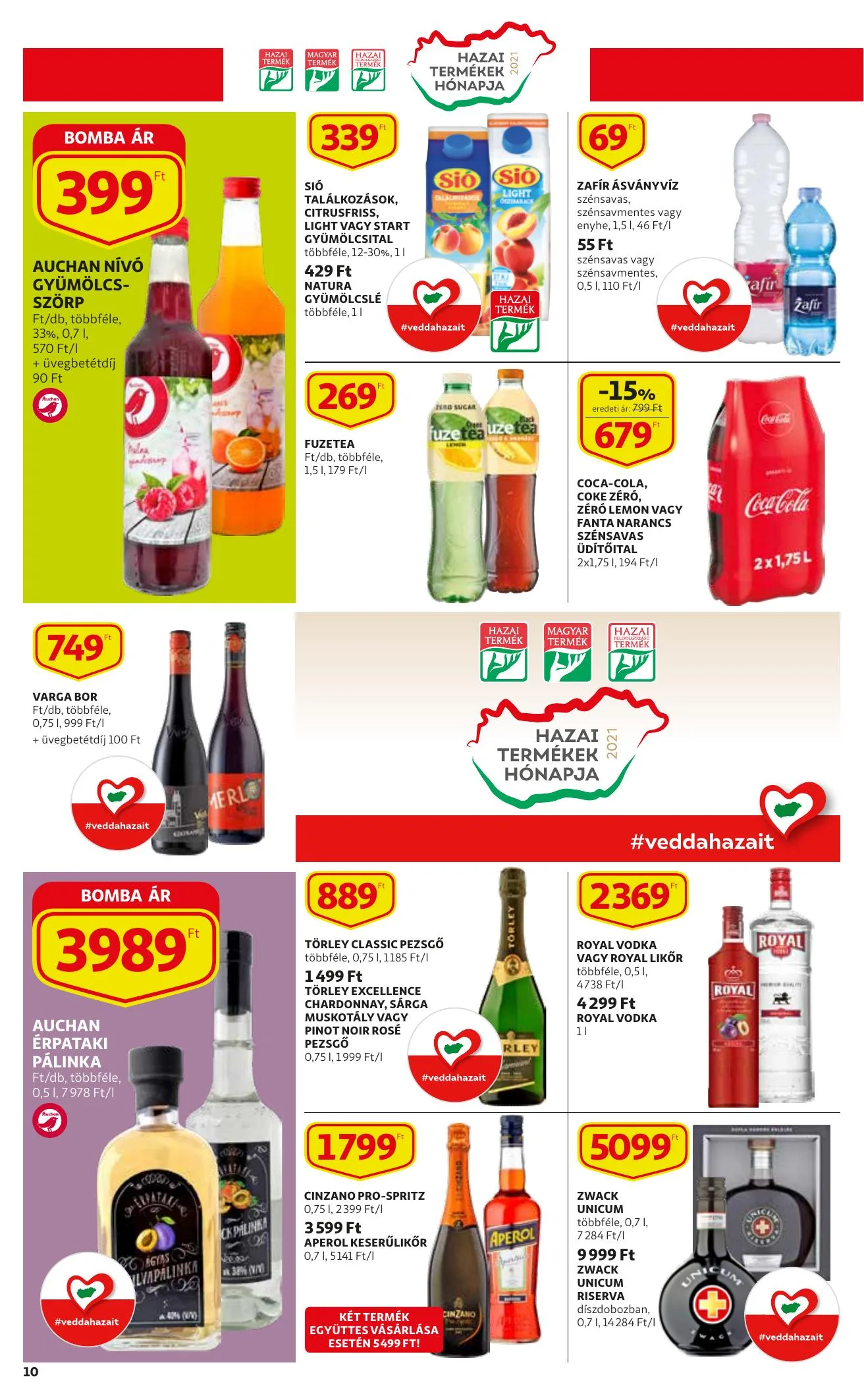 Auchan akciós újság Szupermarket 08.05–08.11 – 10. oldal