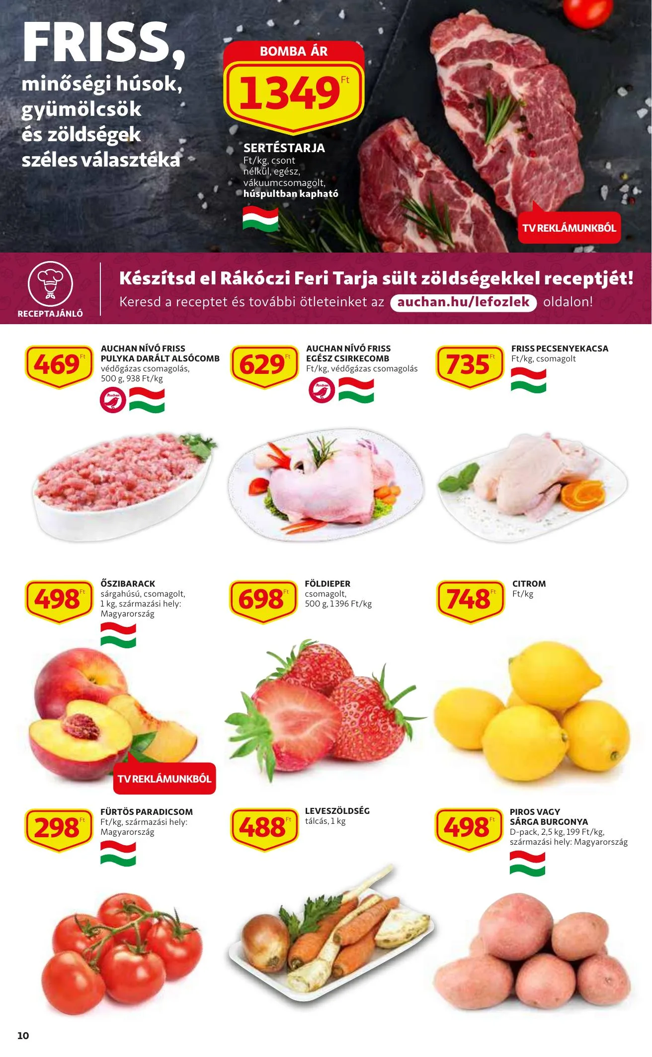 Auchan akciós újság Szupermarket 08.12–08.18 – 10. oldal