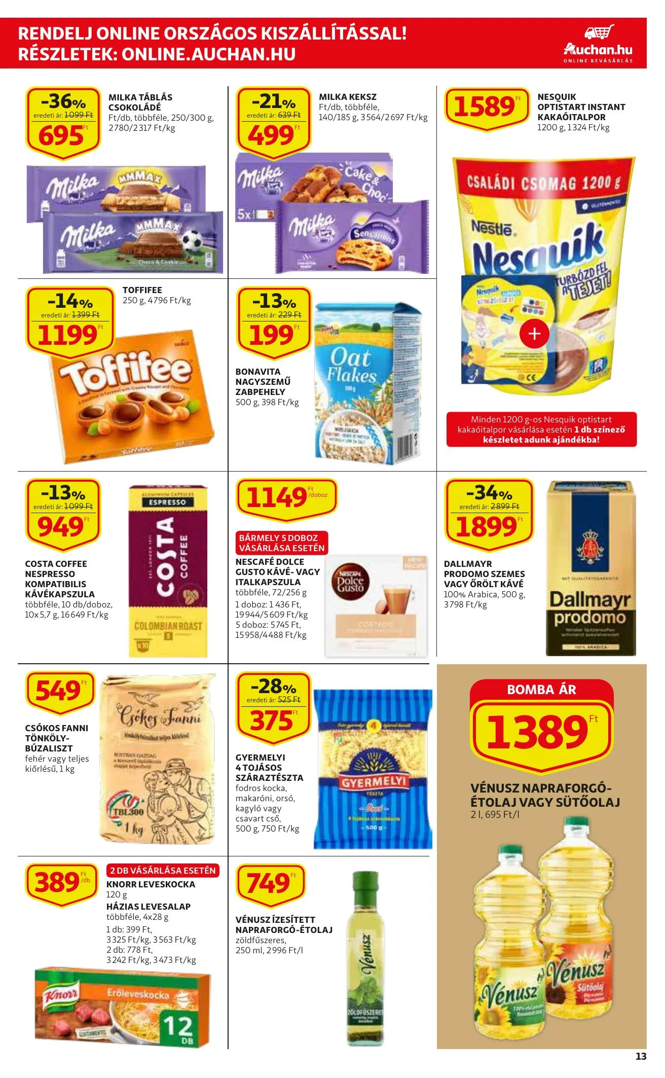 Auchan akciós újság Szupermarket 08.12–08.18 – 13. oldal