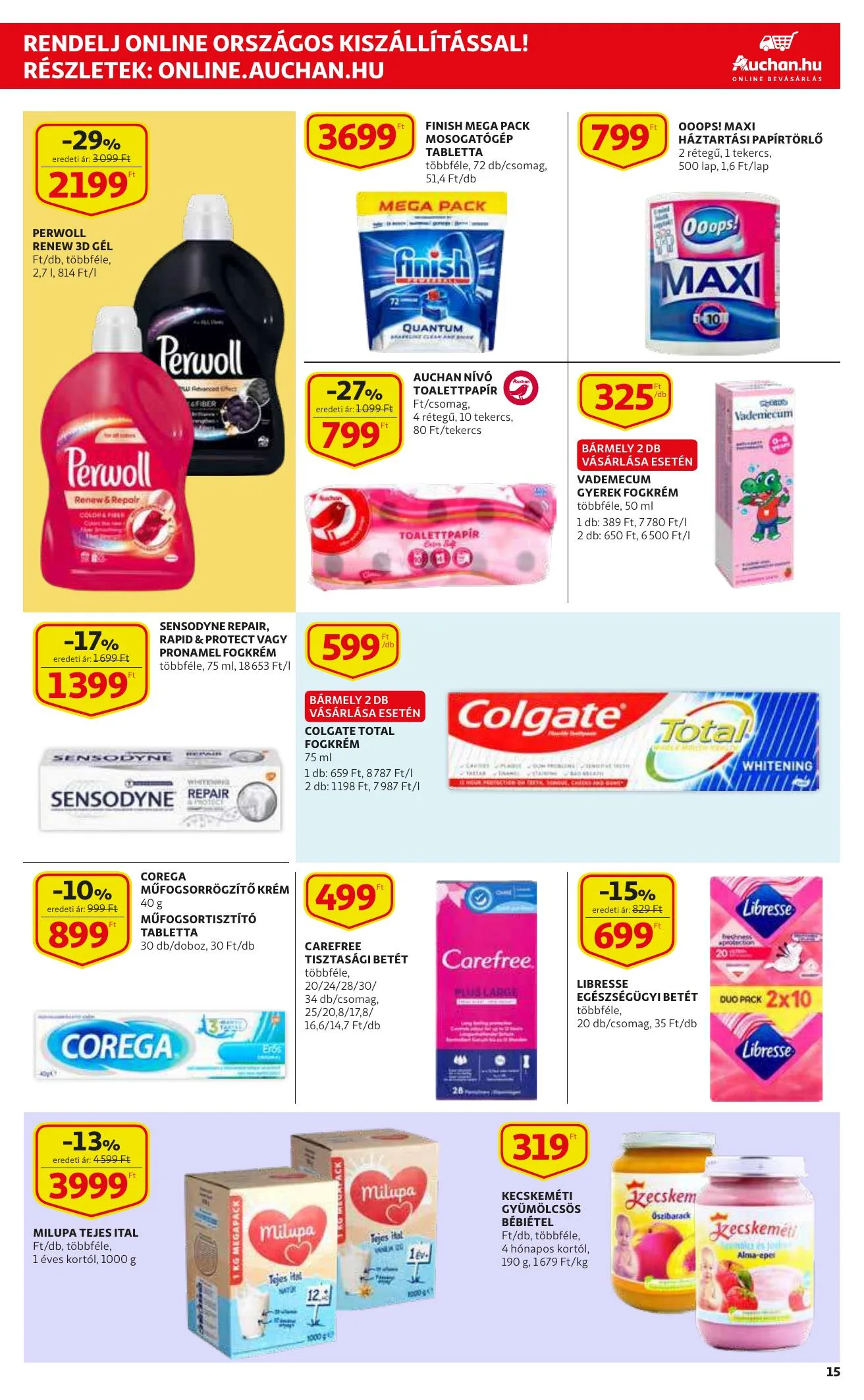 Auchan akciós újság Szupermarket 08.12–08.18 – 15. oldal