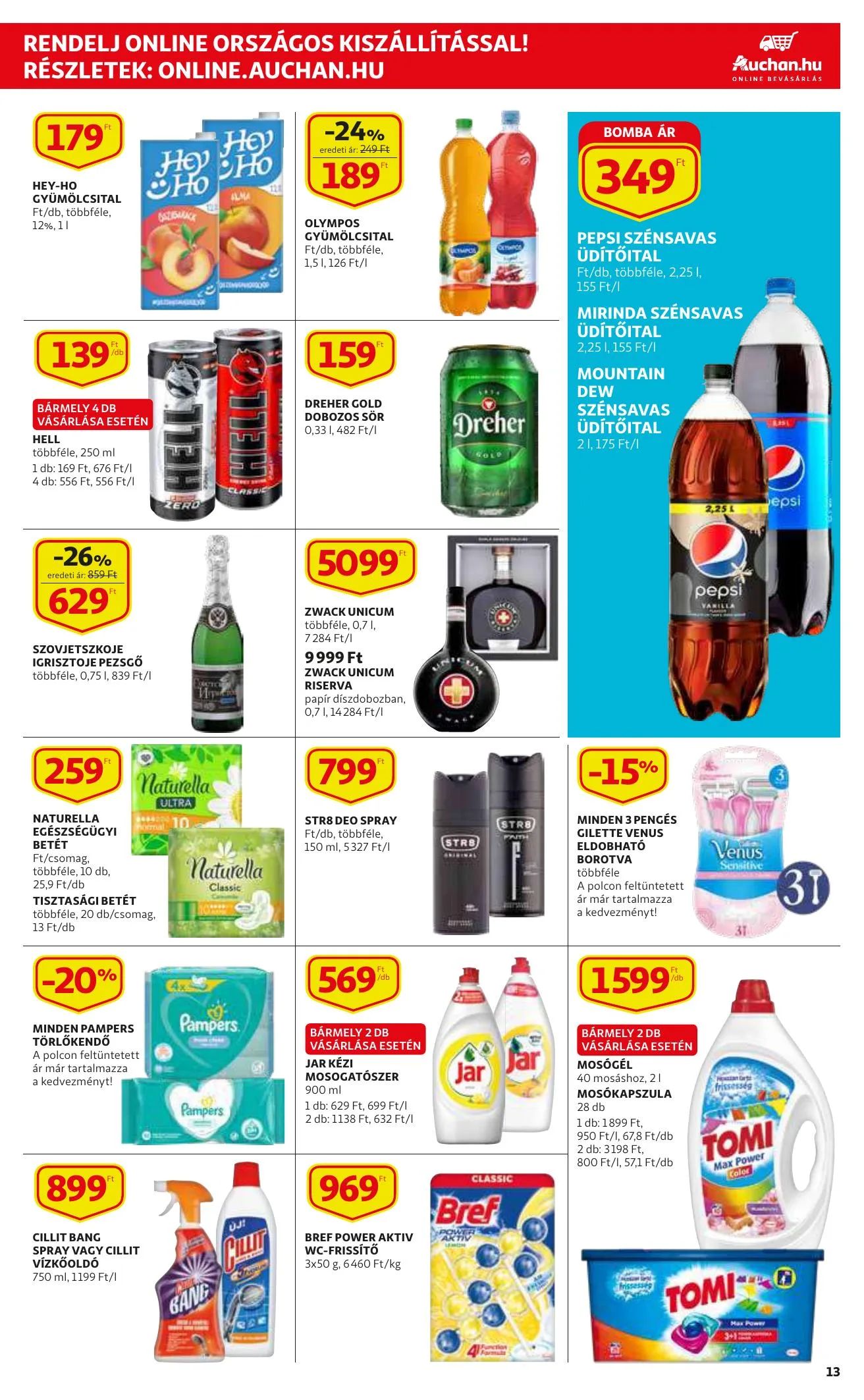 Auchan akciós újság Szupermarket 08.19–08.25 – 13. oldal