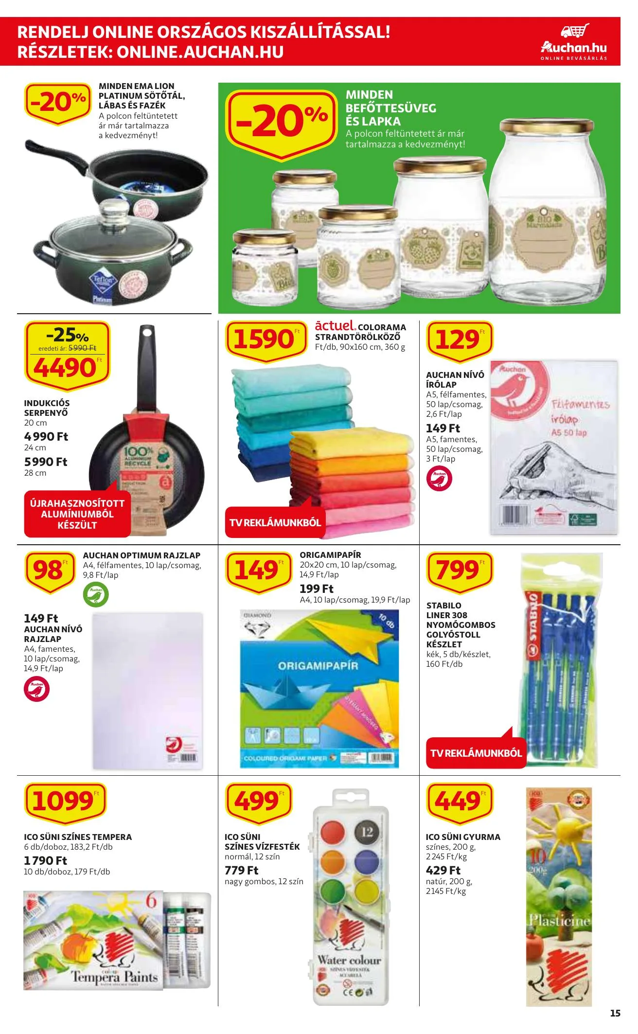 Auchan akciós újság Szupermarket 08.19–08.25 – 15. oldal