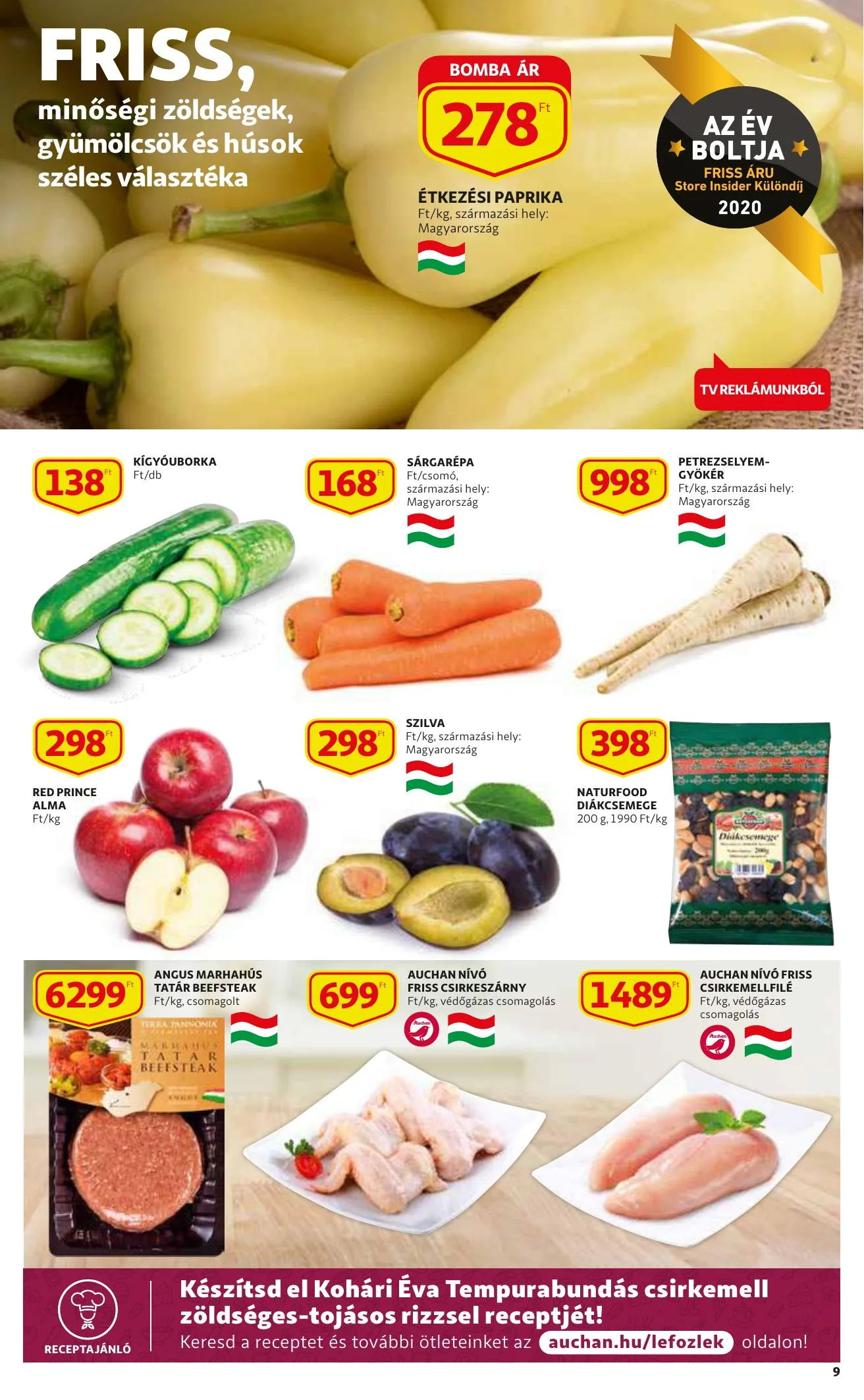 Auchan akciós újság Szupermarket 08.19–08.25 – 9. oldal