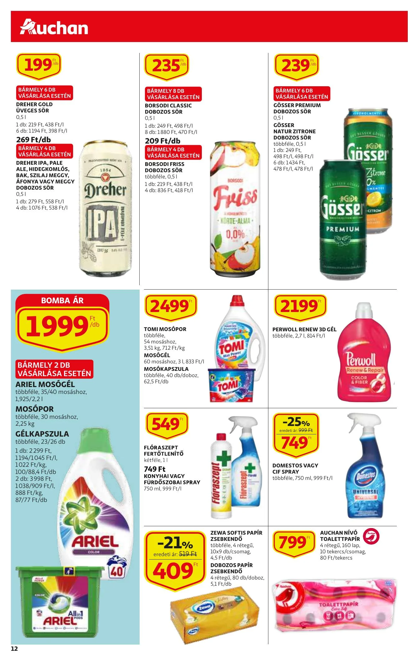 Auchan akciós újság Szupermarket 08.26–09.01 – 12. oldal