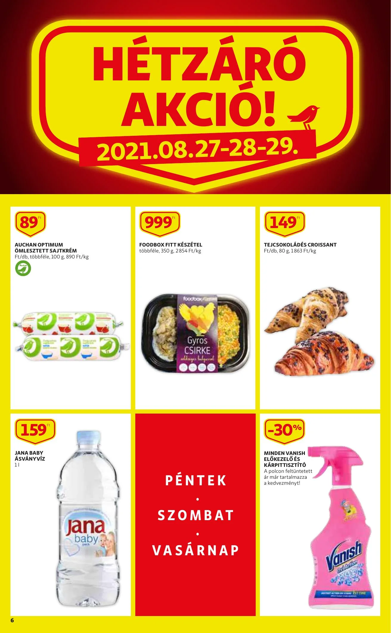 Auchan akciós újság Szupermarket 08.26–09.01 – 6. oldal