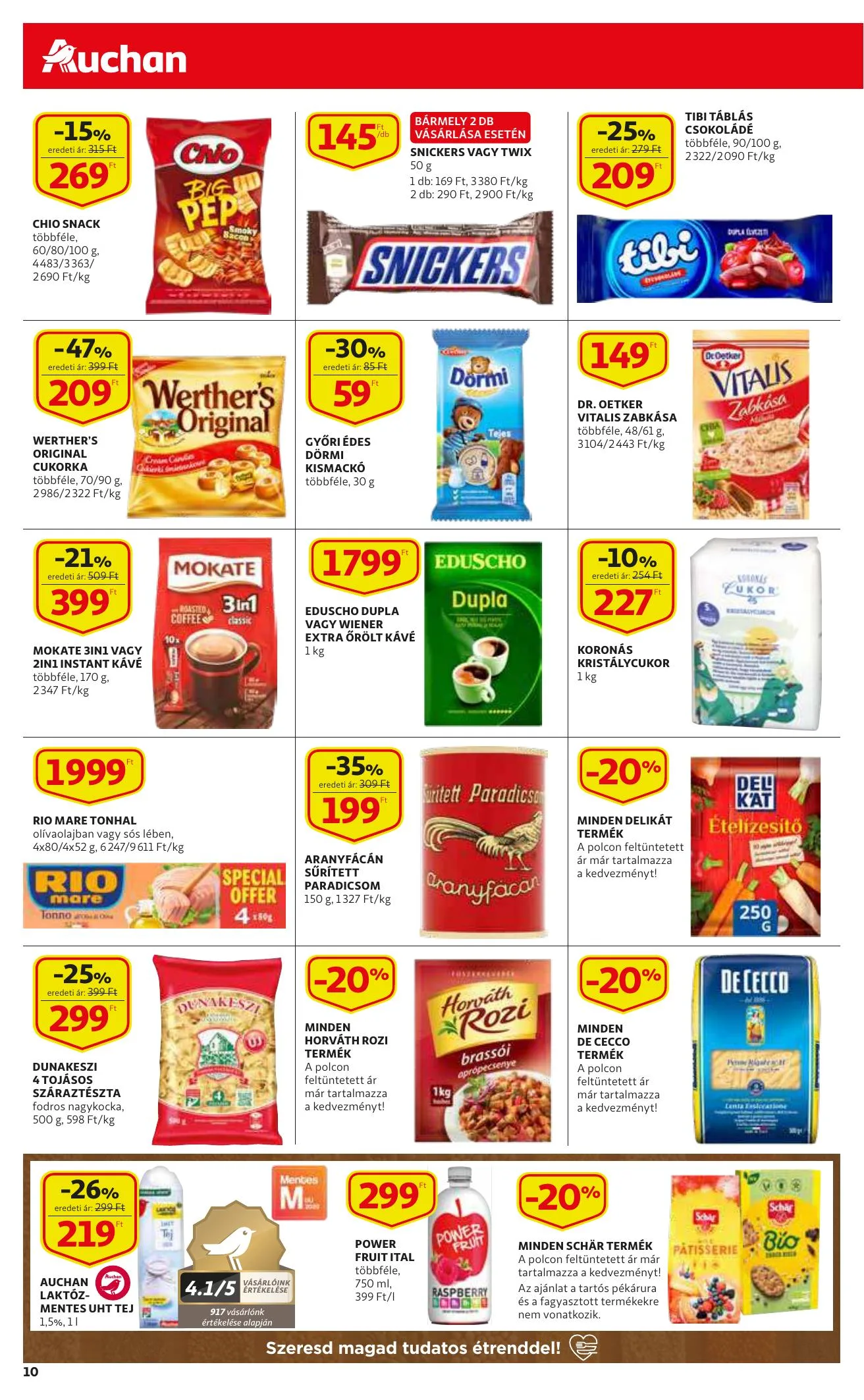 Auchan akciós újság Szupermarket 09.02–09.08 – 10. oldal