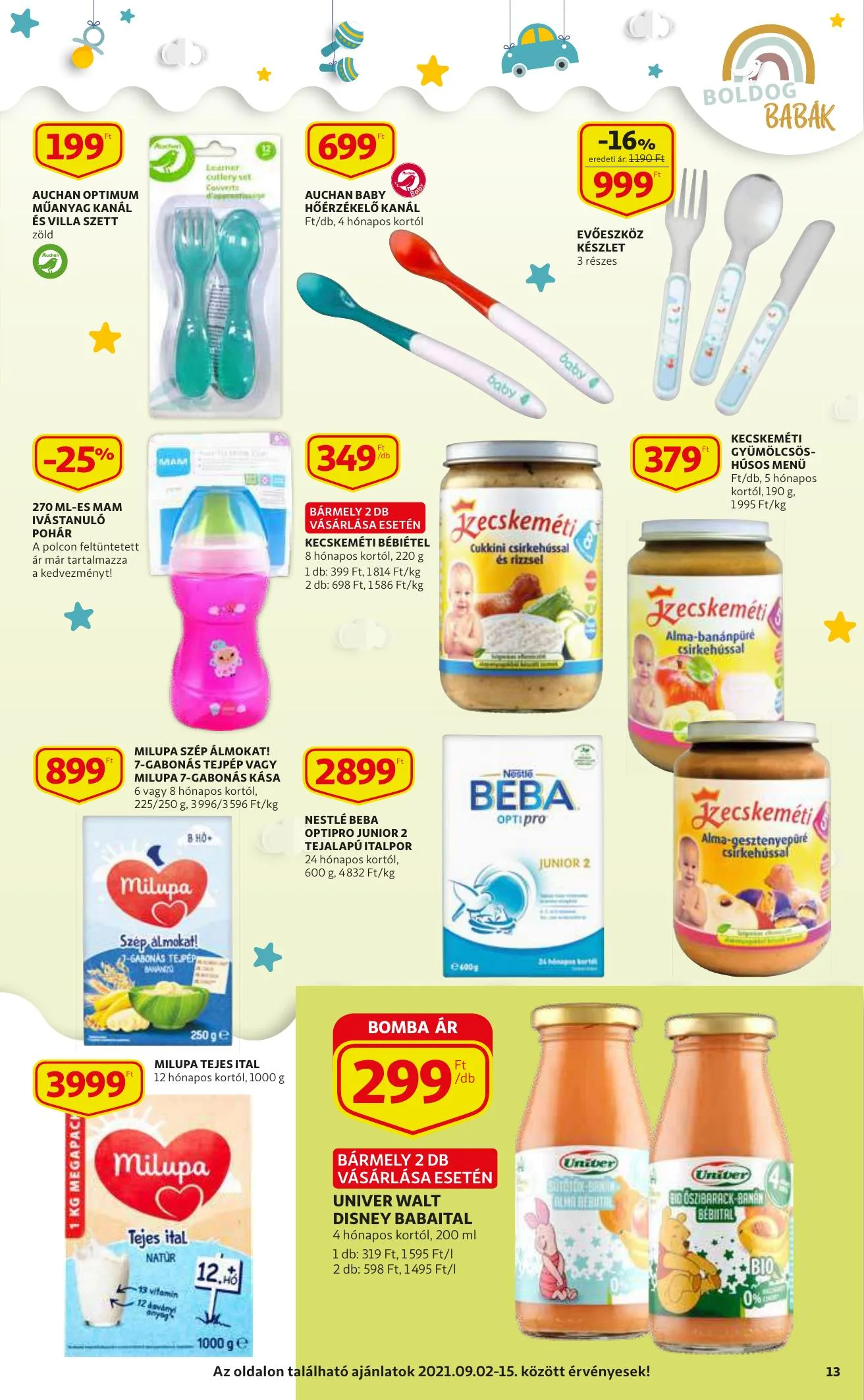 Auchan akciós újság Szupermarket 09.02–09.08 – 13. oldal
