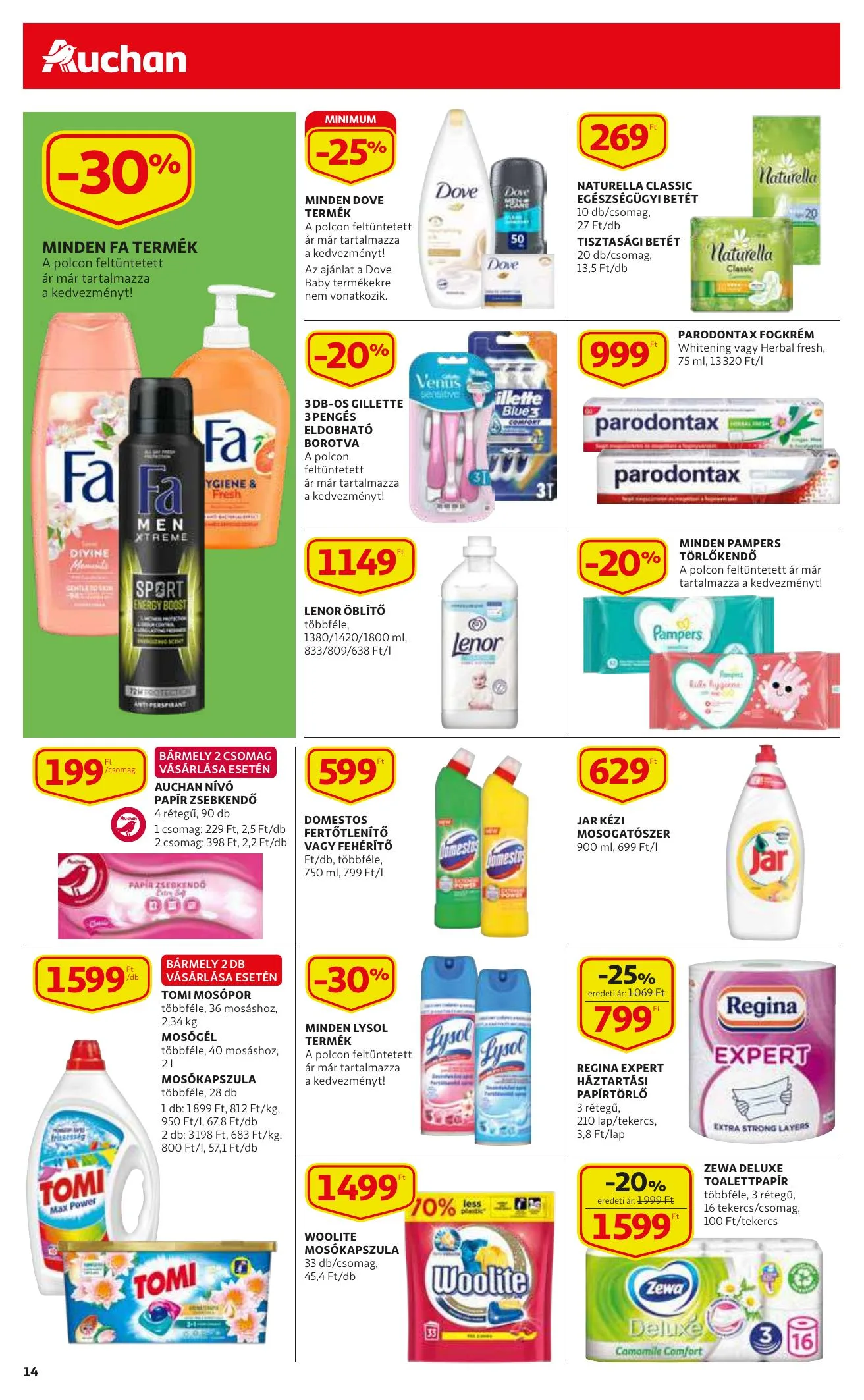 Auchan akciós újság Szupermarket 09.02–09.08 – 14. oldal