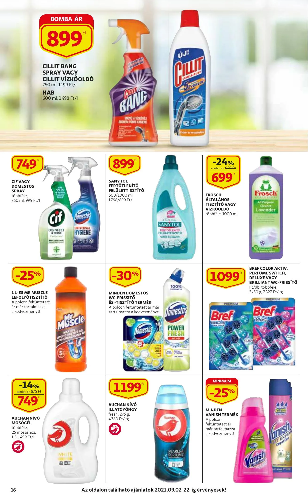 Auchan akciós újság Szupermarket 09.02–09.08 – 16. oldal