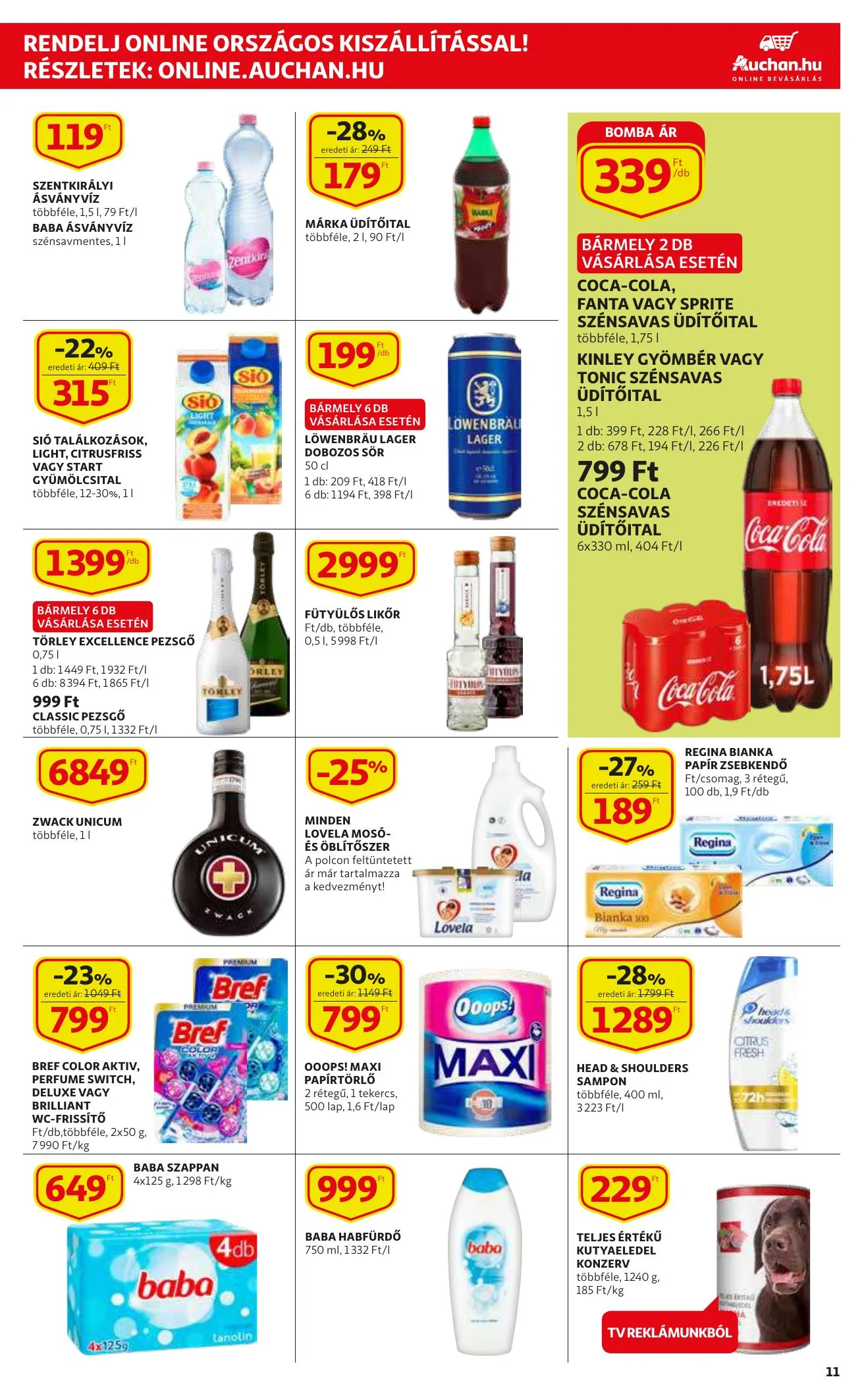 Auchan akciós újság Szupermarket 09.09–09.15 – 11. oldal