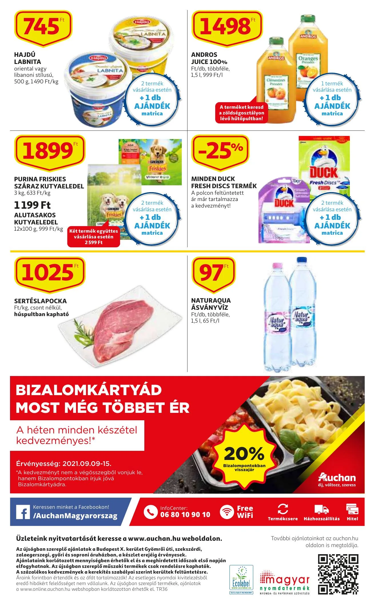 Auchan akciós újság Szupermarket 09.09–09.15 – 12. oldal
