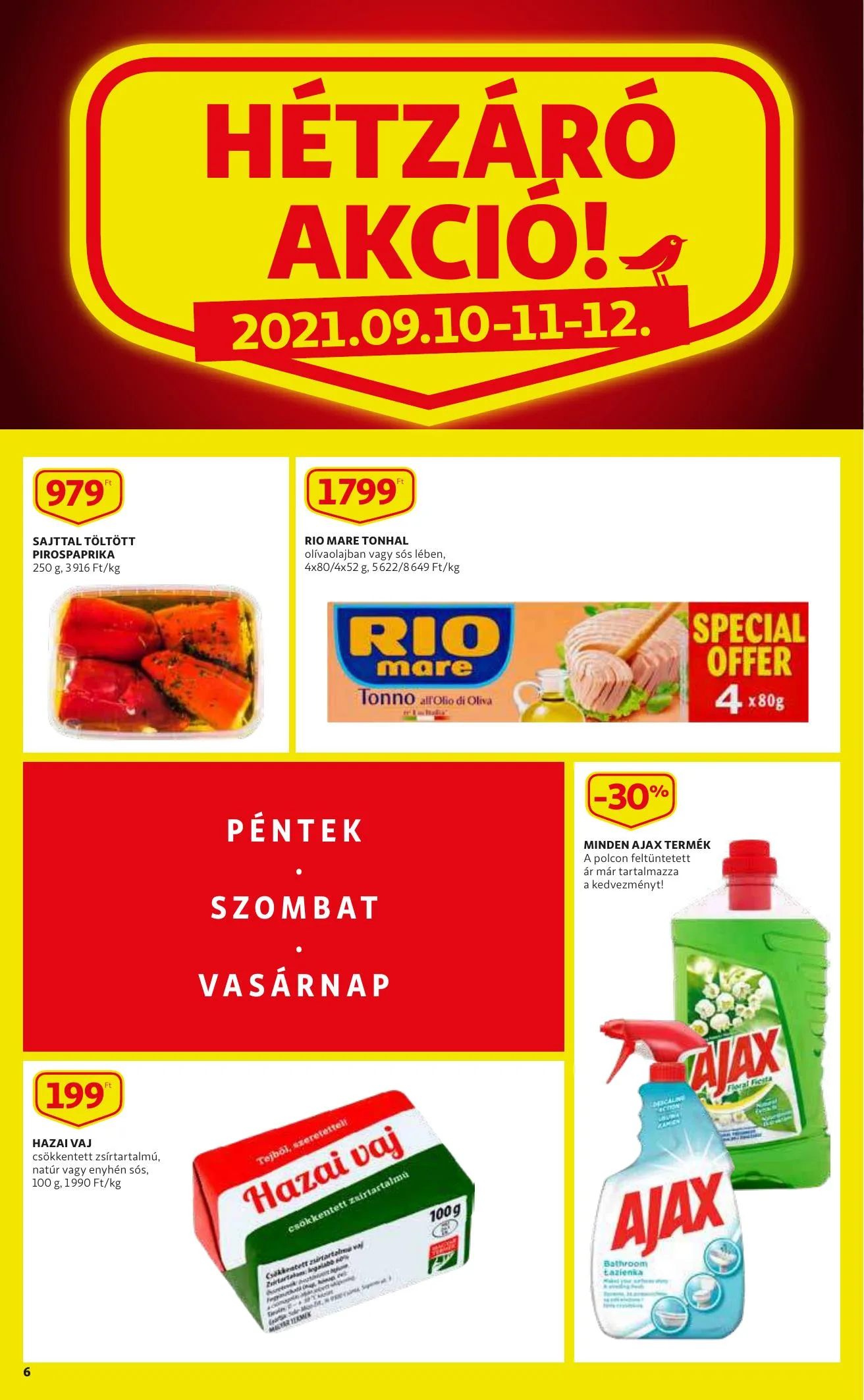 Auchan akciós újság Szupermarket 09.09–09.15 – 6. oldal