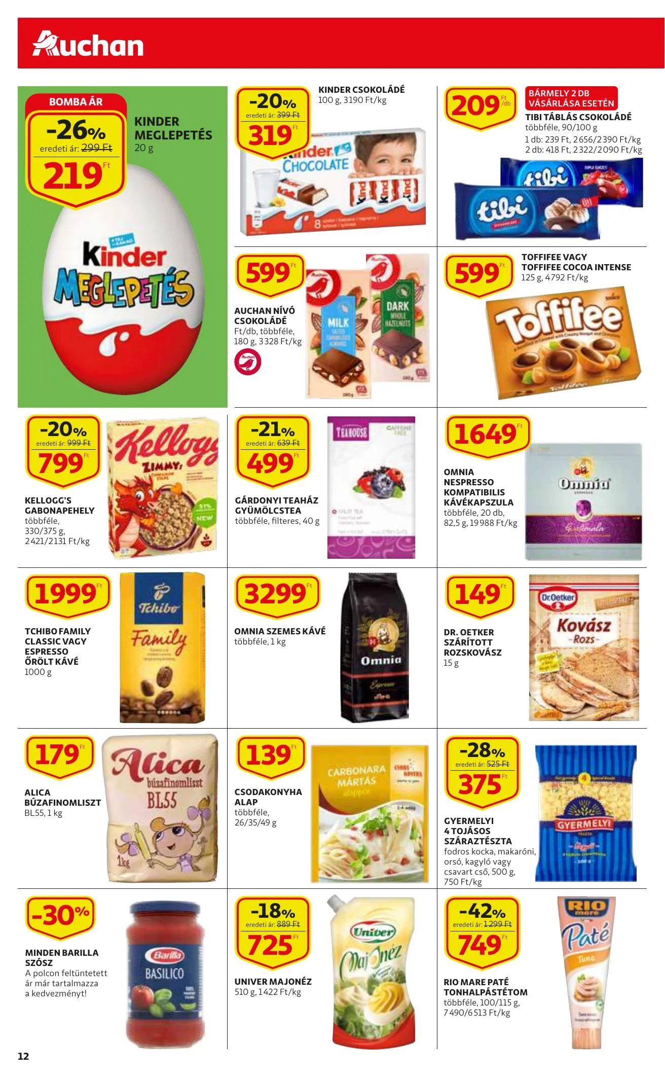 Auchan akciós újság Szupermarket 09.16–09.22 – 12. oldal