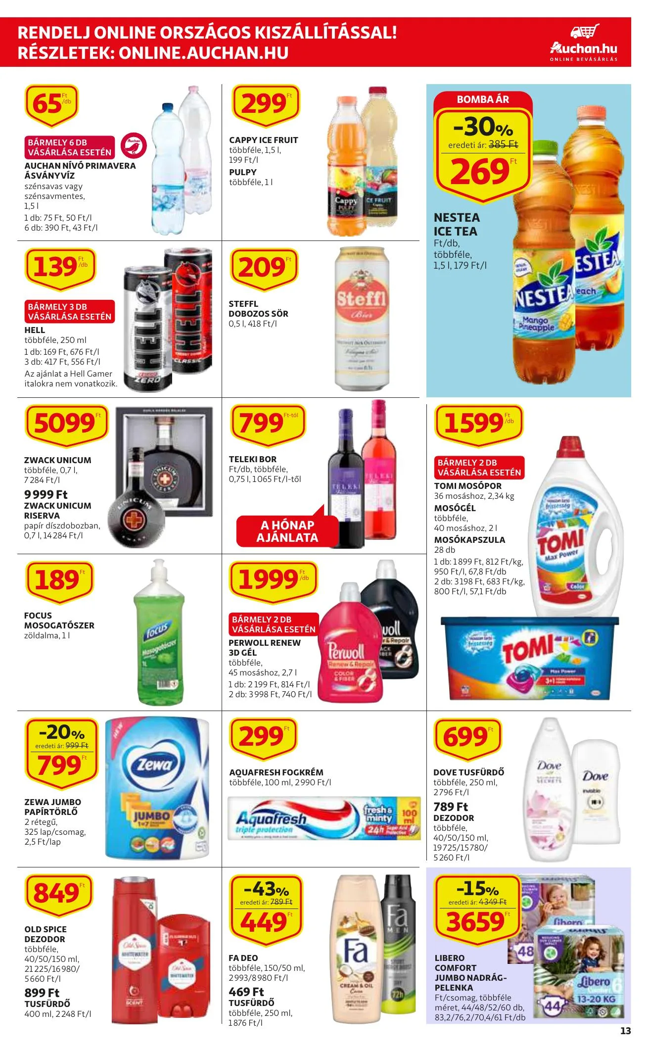 Auchan akciós újság Szupermarket 09.16–09.22 – 13. oldal