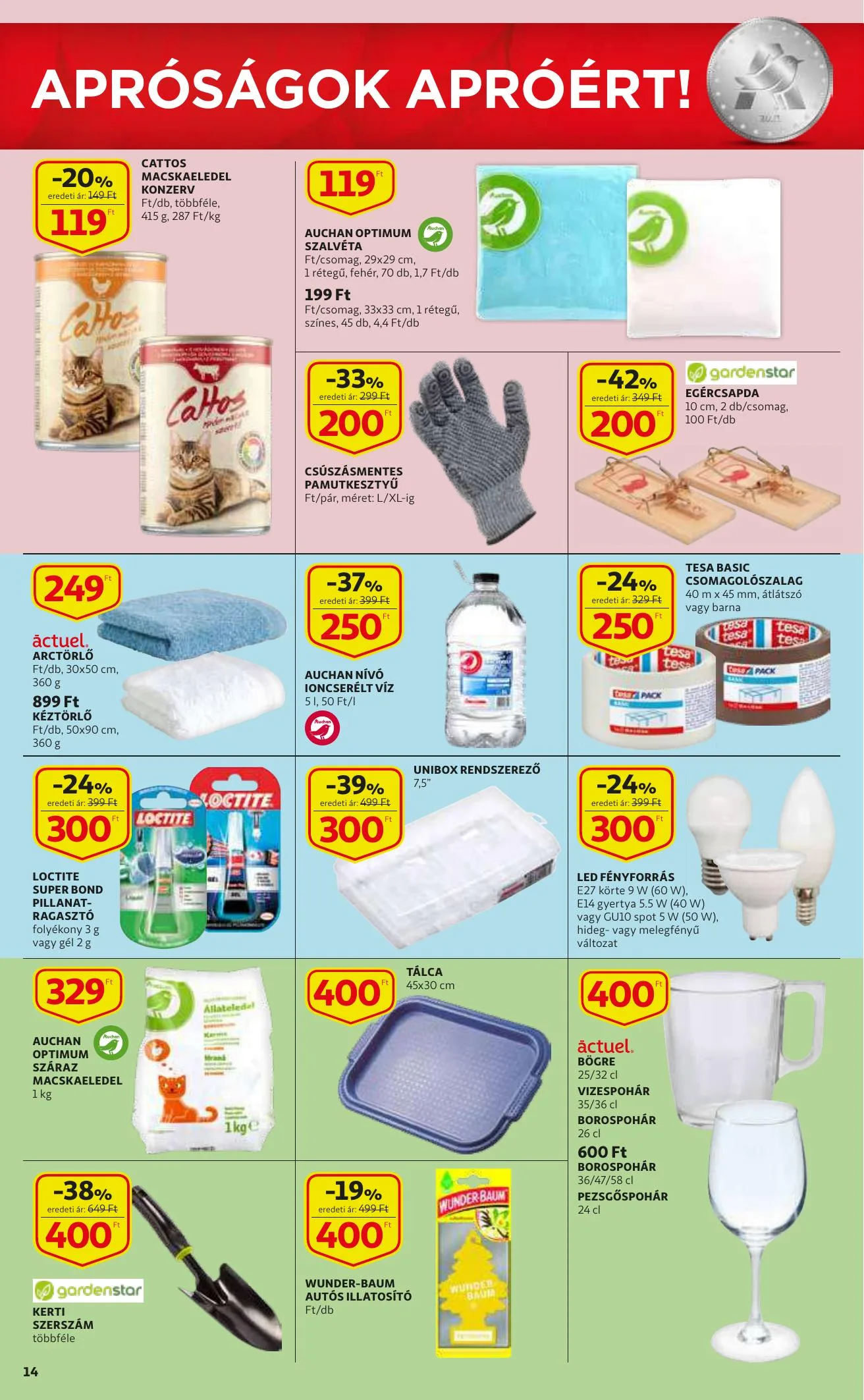 Auchan akciós újság Szupermarket 09.16–09.22 – 14. oldal