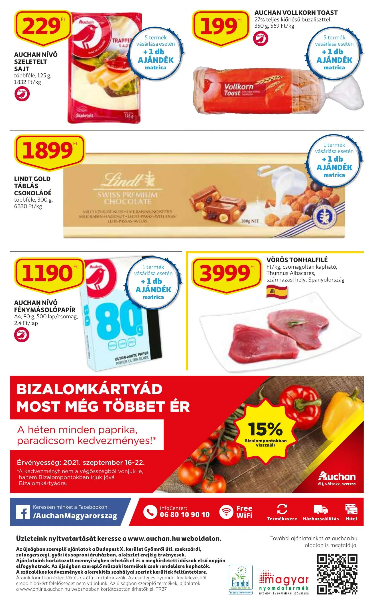 Auchan akciós újság Szupermarket 09.16–09.22 – 16. oldal
