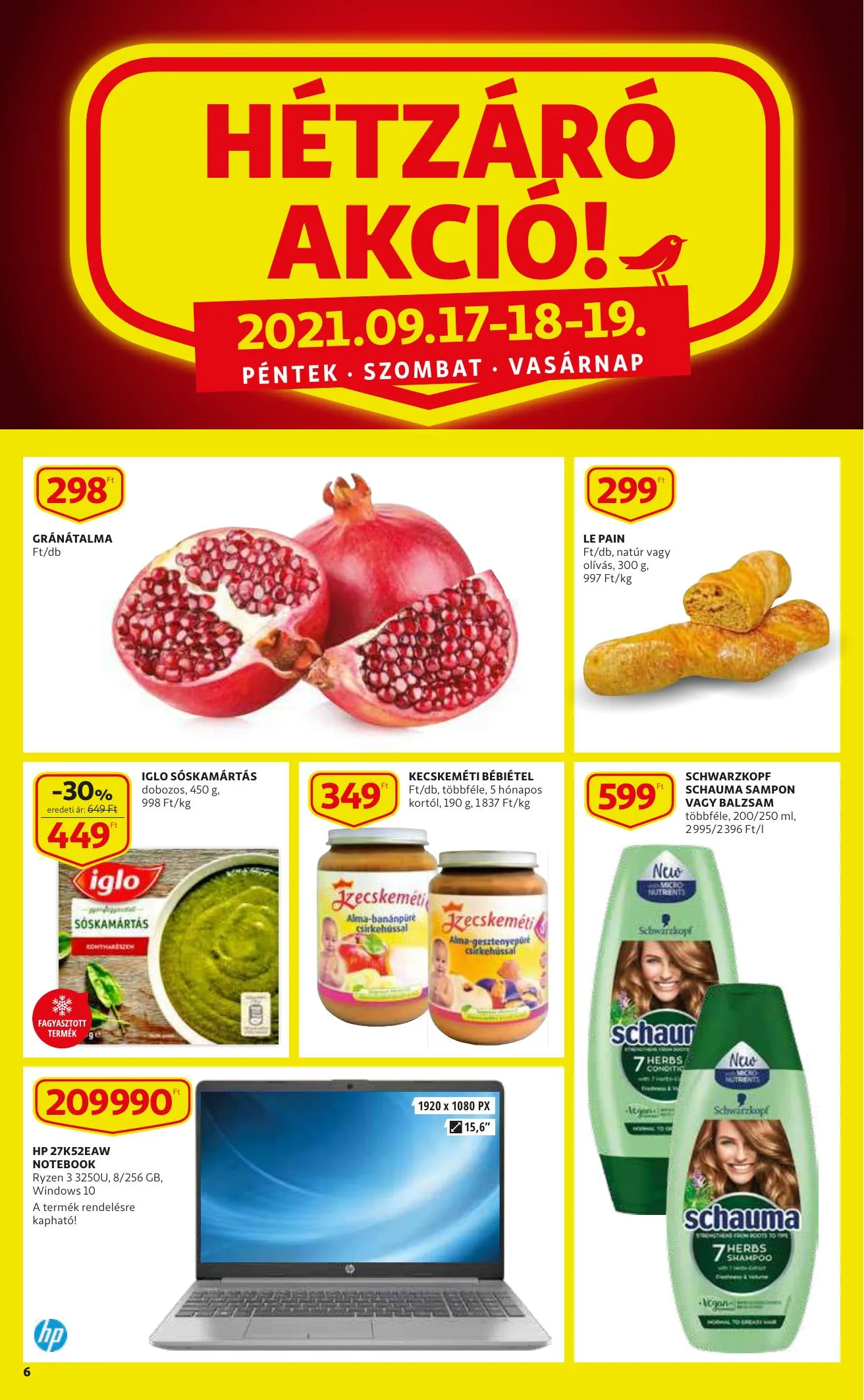 Auchan akciós újság Szupermarket 09.16–09.22 – 6. oldal
