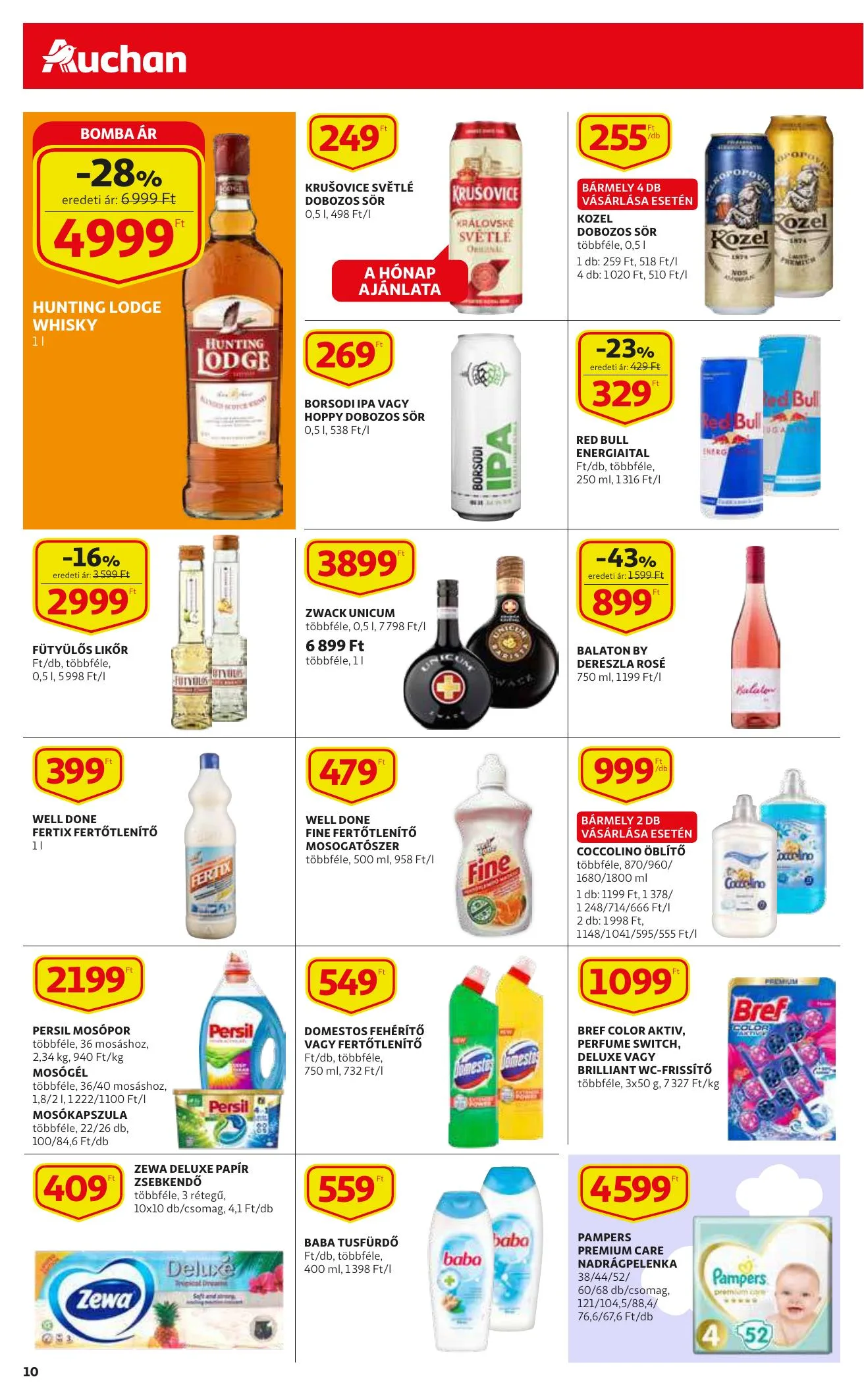 Auchan akciós újság Szupermarket 09.23–09.29 – 10. oldal
