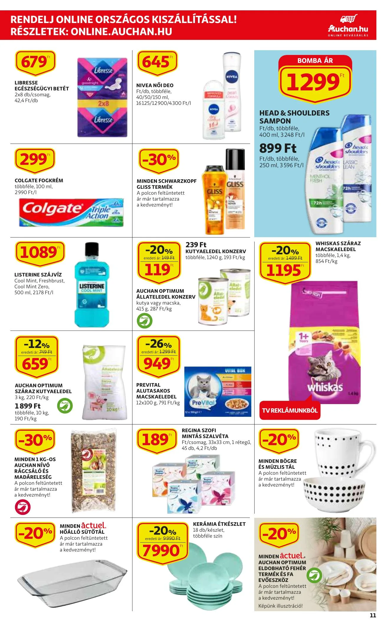 Auchan akciós újság Szupermarket 09.23–09.29 – 11. oldal