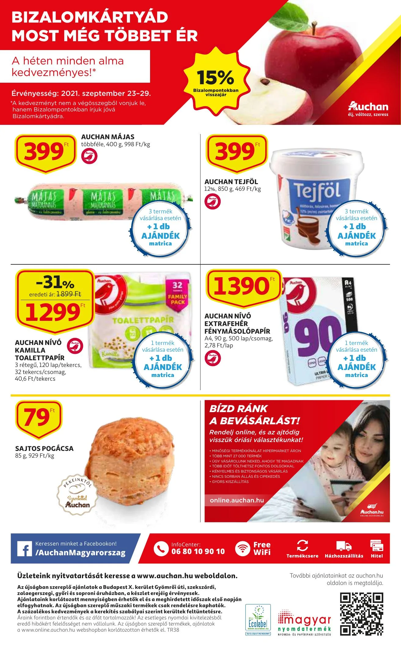 Auchan akciós újság Szupermarket 09.23–09.29 – 12. oldal