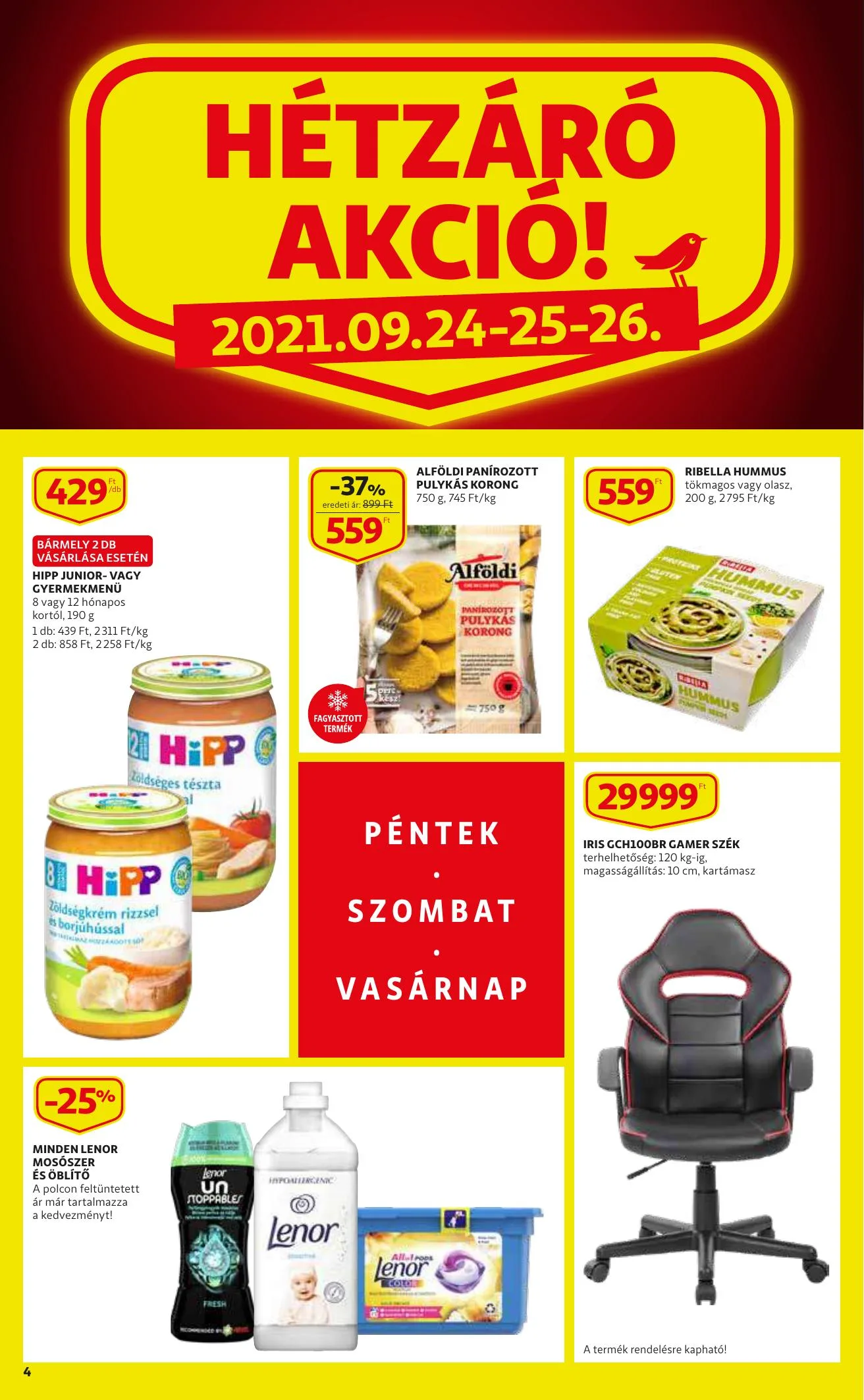 Auchan akciós újság Szupermarket 09.23–09.29 – 4. oldal