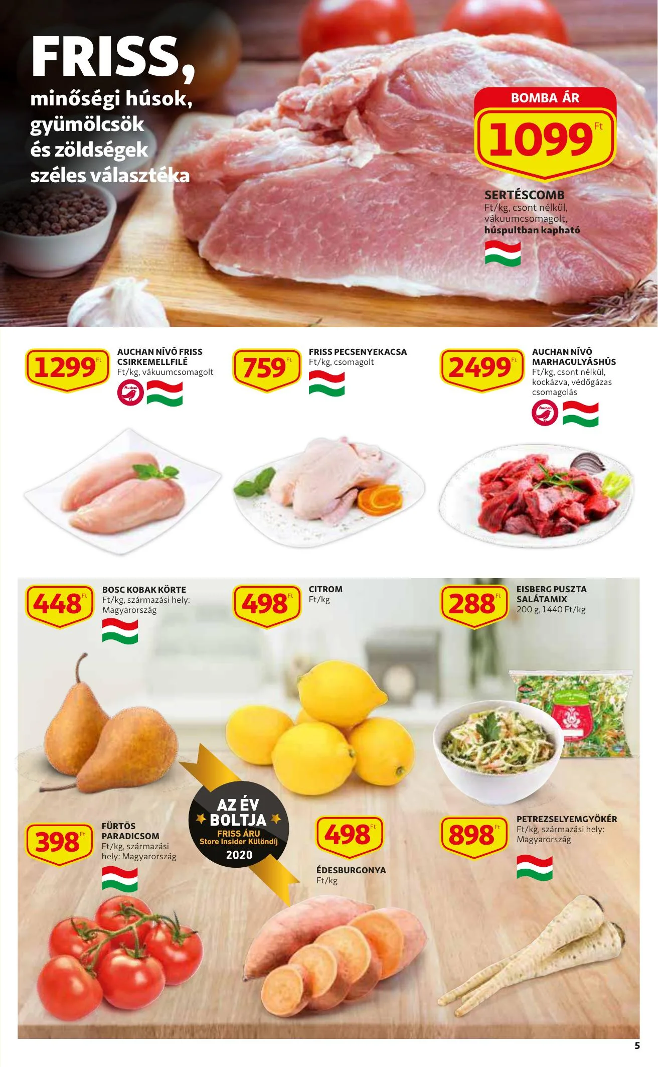 Auchan akciós újság Szupermarket 09.23–09.29 – 5. oldal