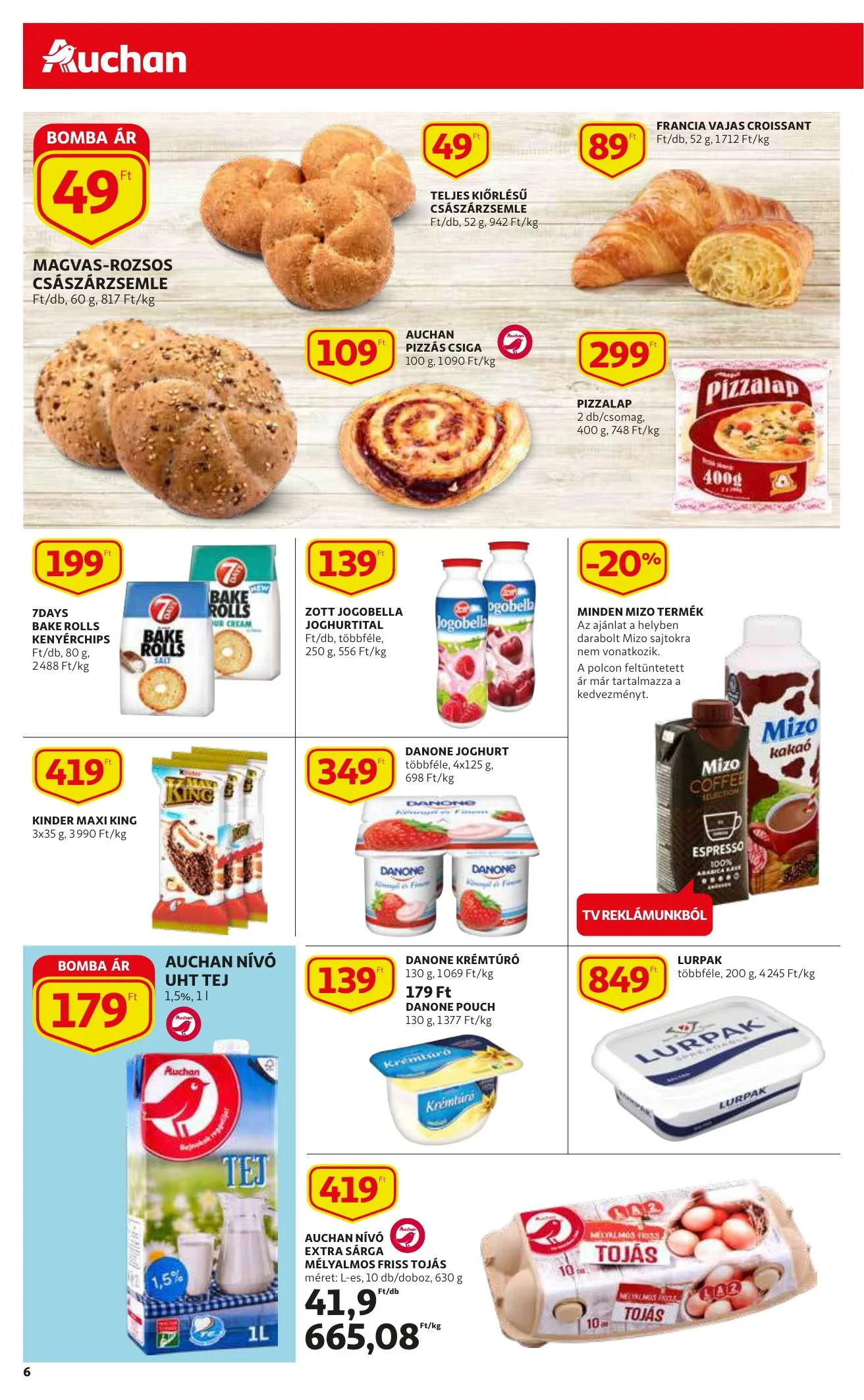 Auchan akciós újság Szupermarket 09.23–09.29 – 6. oldal