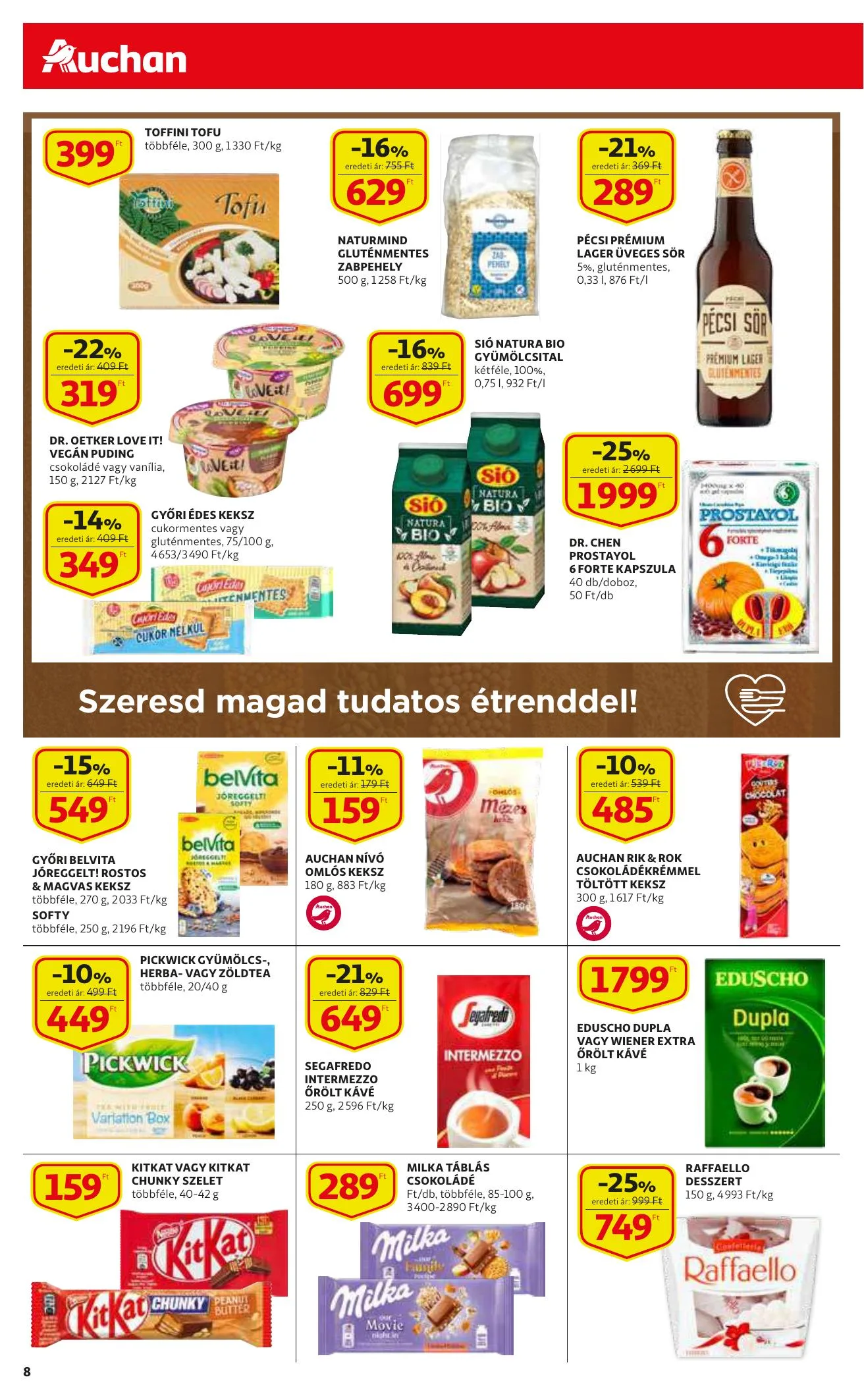 Auchan akciós újság Szupermarket 09.23–09.29 – 8. oldal