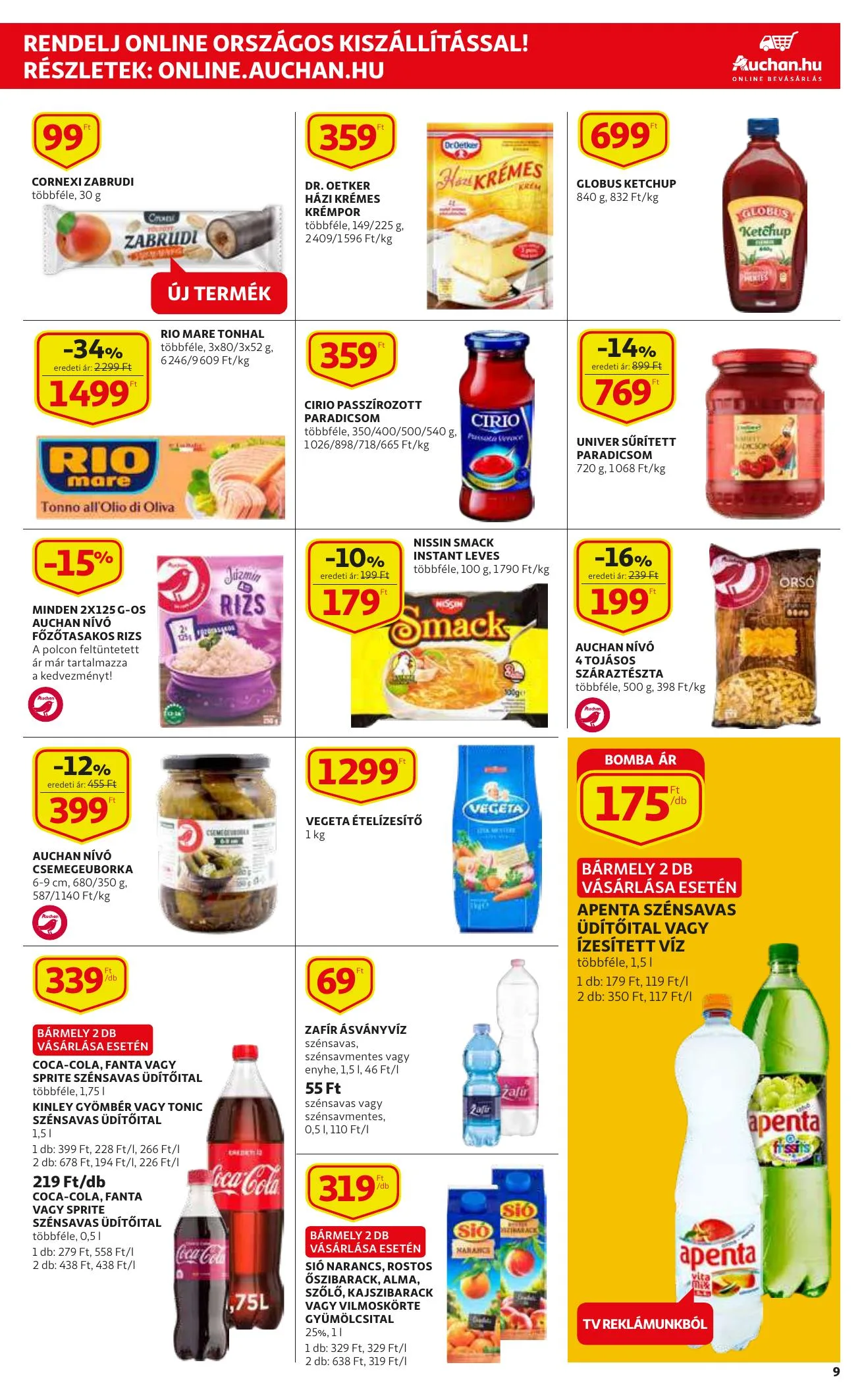 Auchan akciós újság Szupermarket 09.23–09.29 – 9. oldal