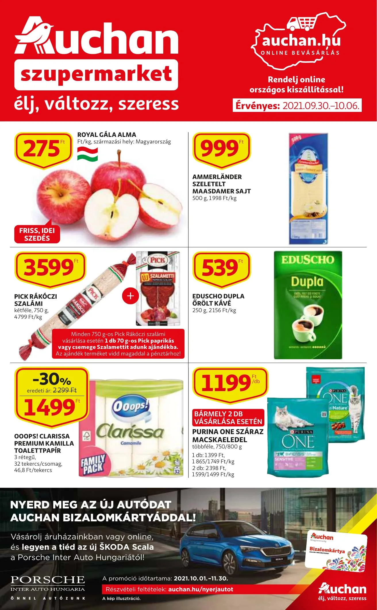 Auchan akciós újság Szupermarket 09.30–10.06