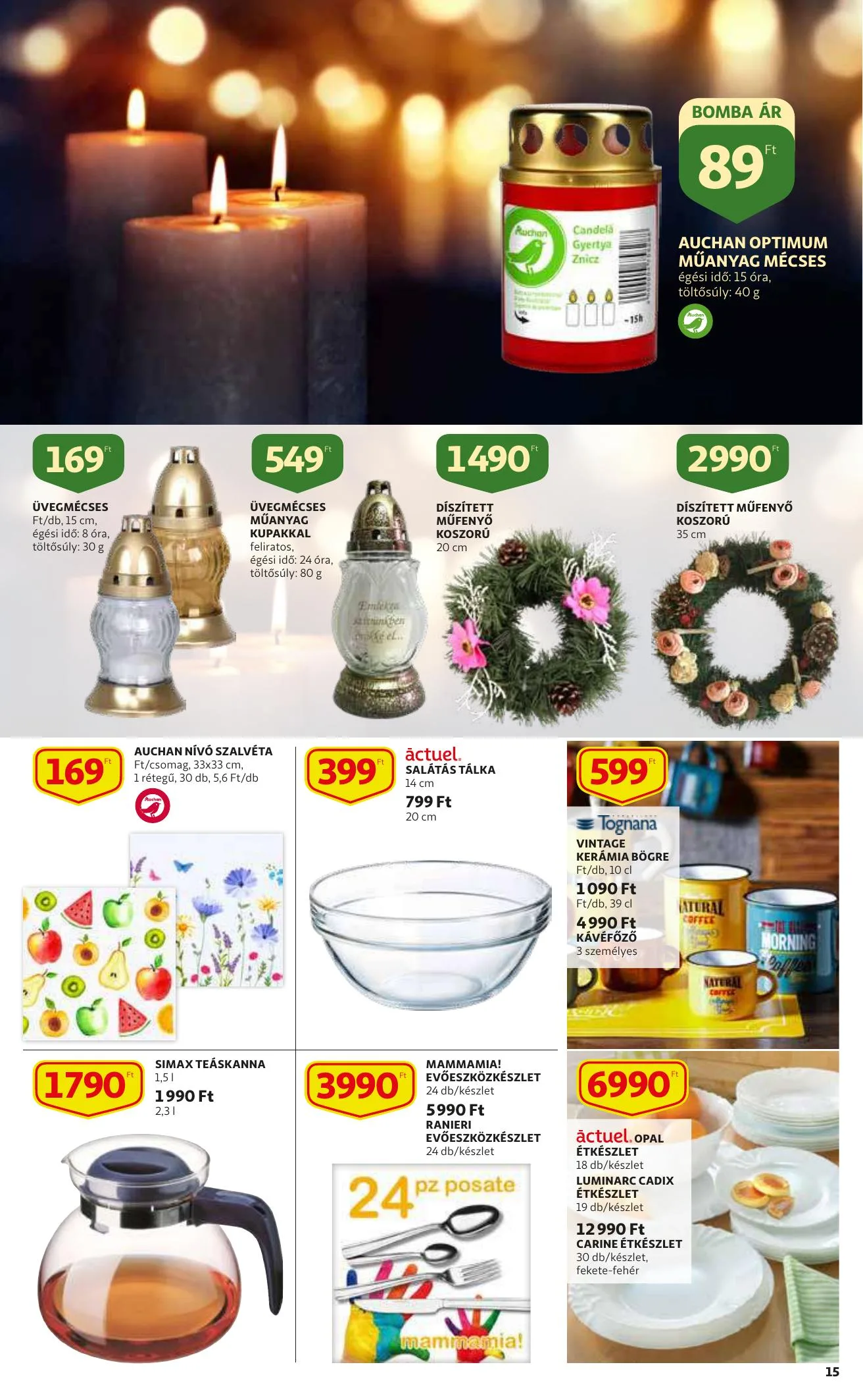 Auchan akciós újság Szupermarket 09.30–10.06 – 15. oldal