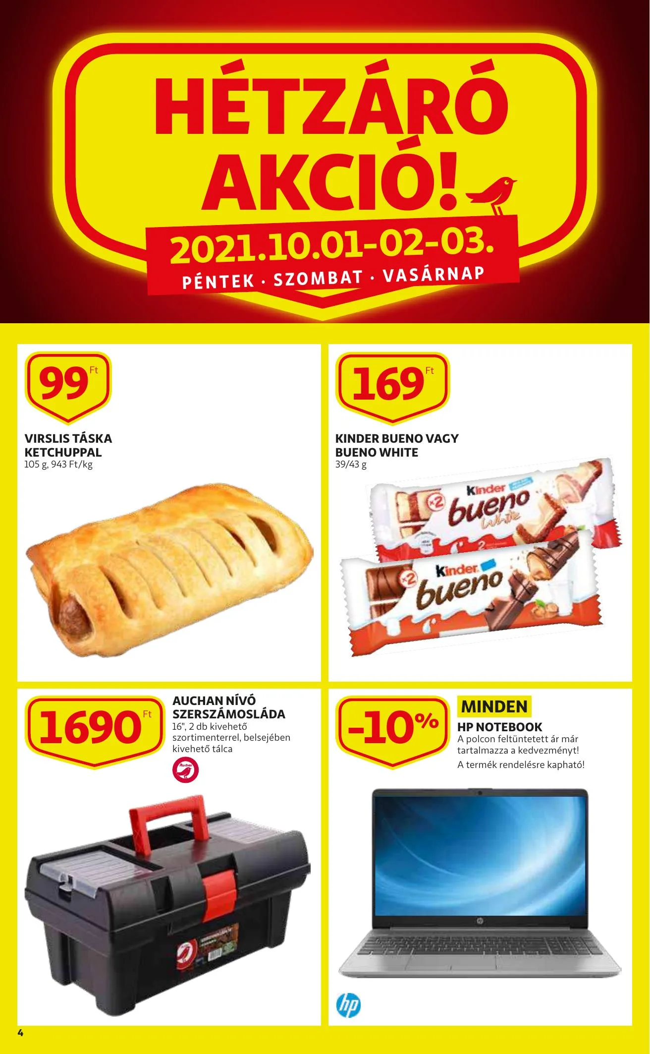 Auchan akciós újság Szupermarket 09.30–10.06 – 4. oldal