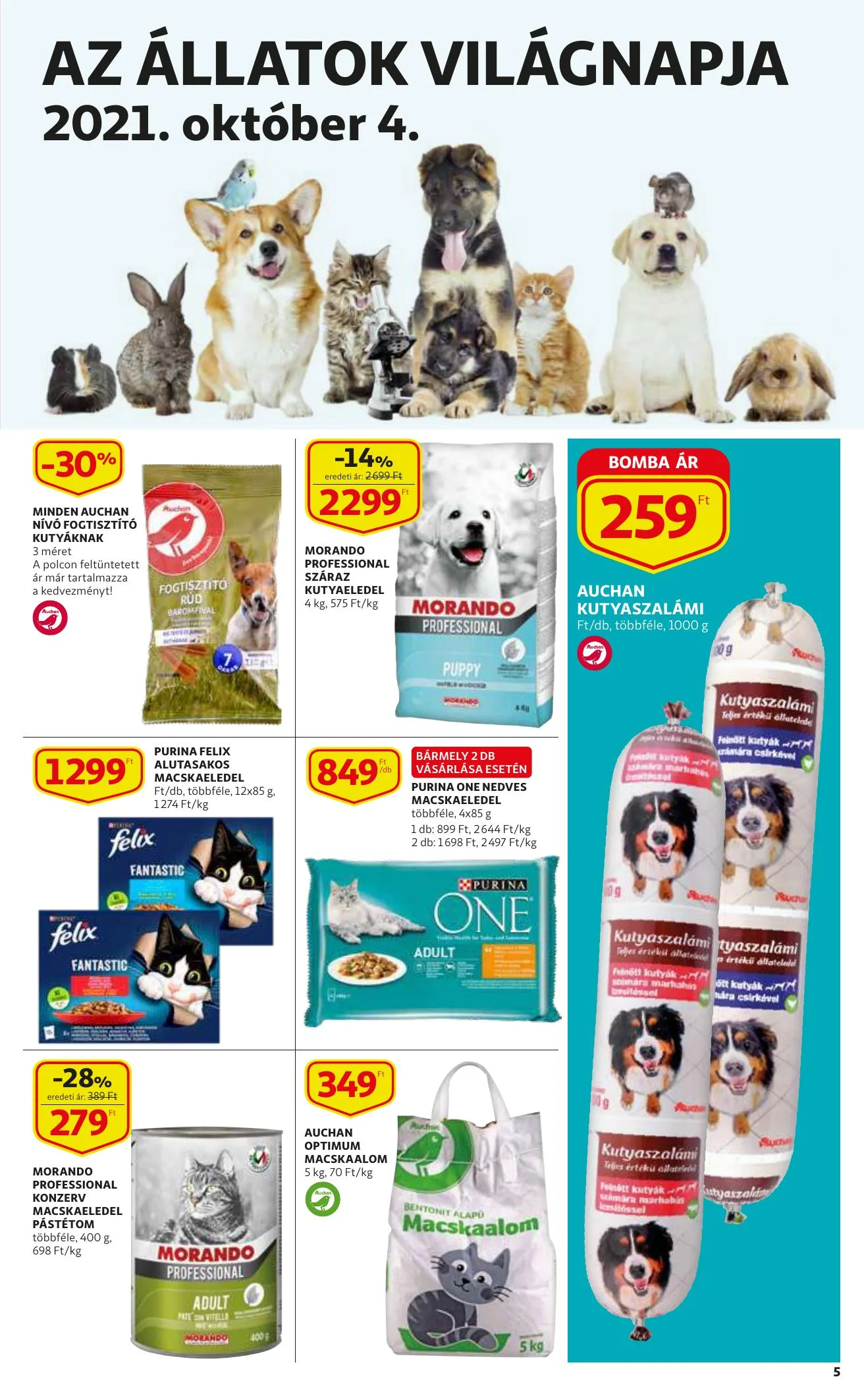 Auchan akciós újság Szupermarket 09.30–10.06 – 5. oldal
