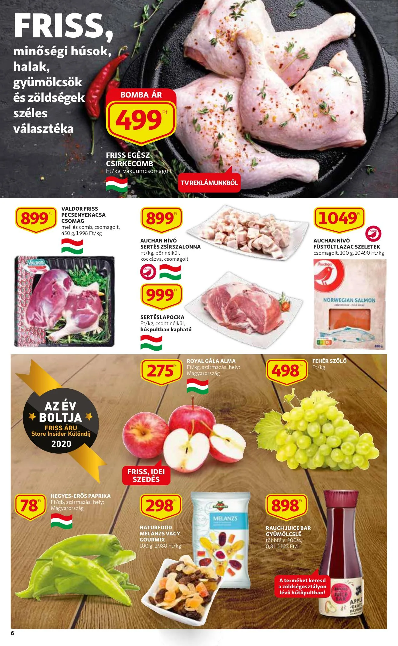 Auchan akciós újság Szupermarket 09.30–10.06 – 6. oldal