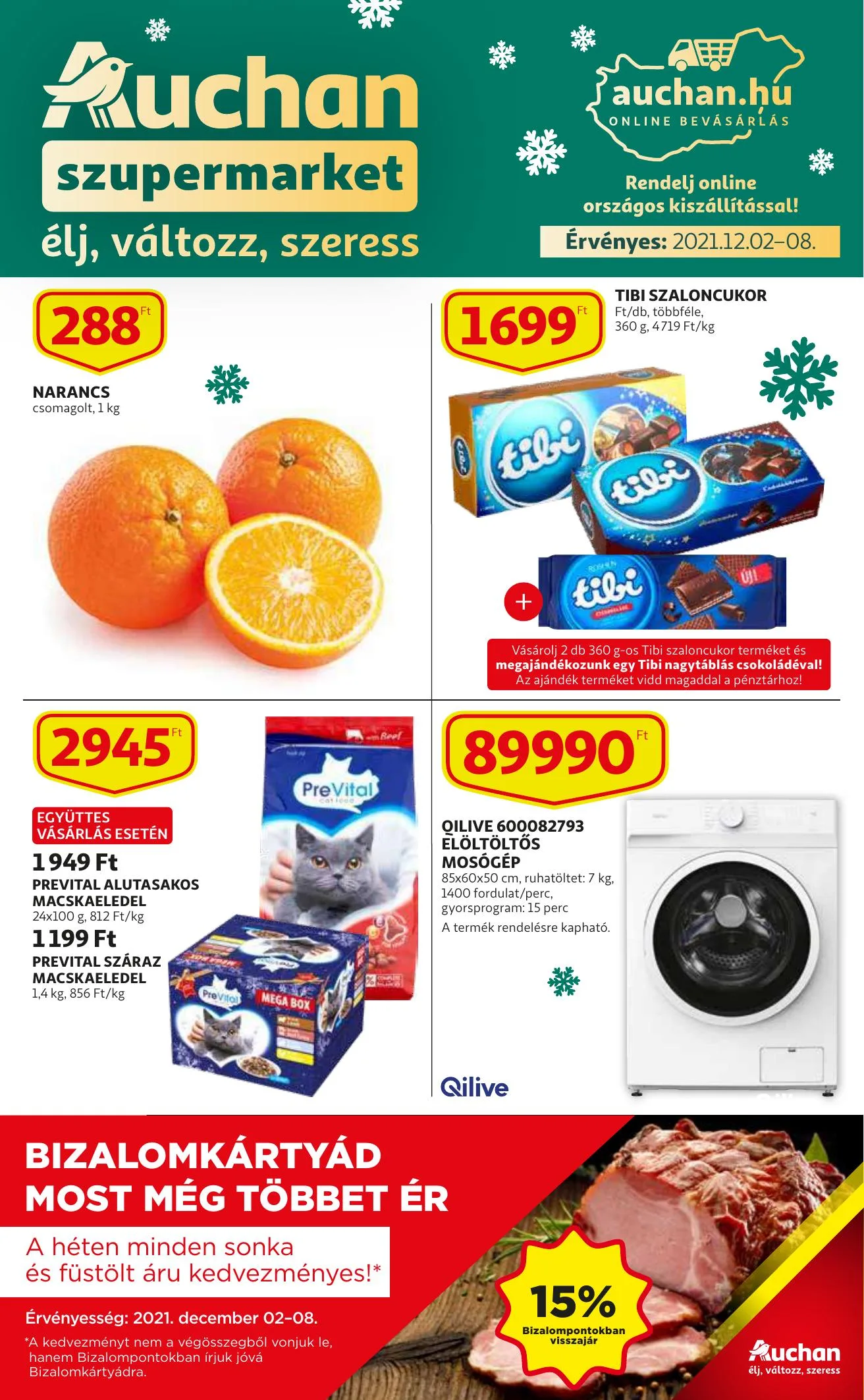 Auchan akciós újság Szupermarket 12.02–12.08