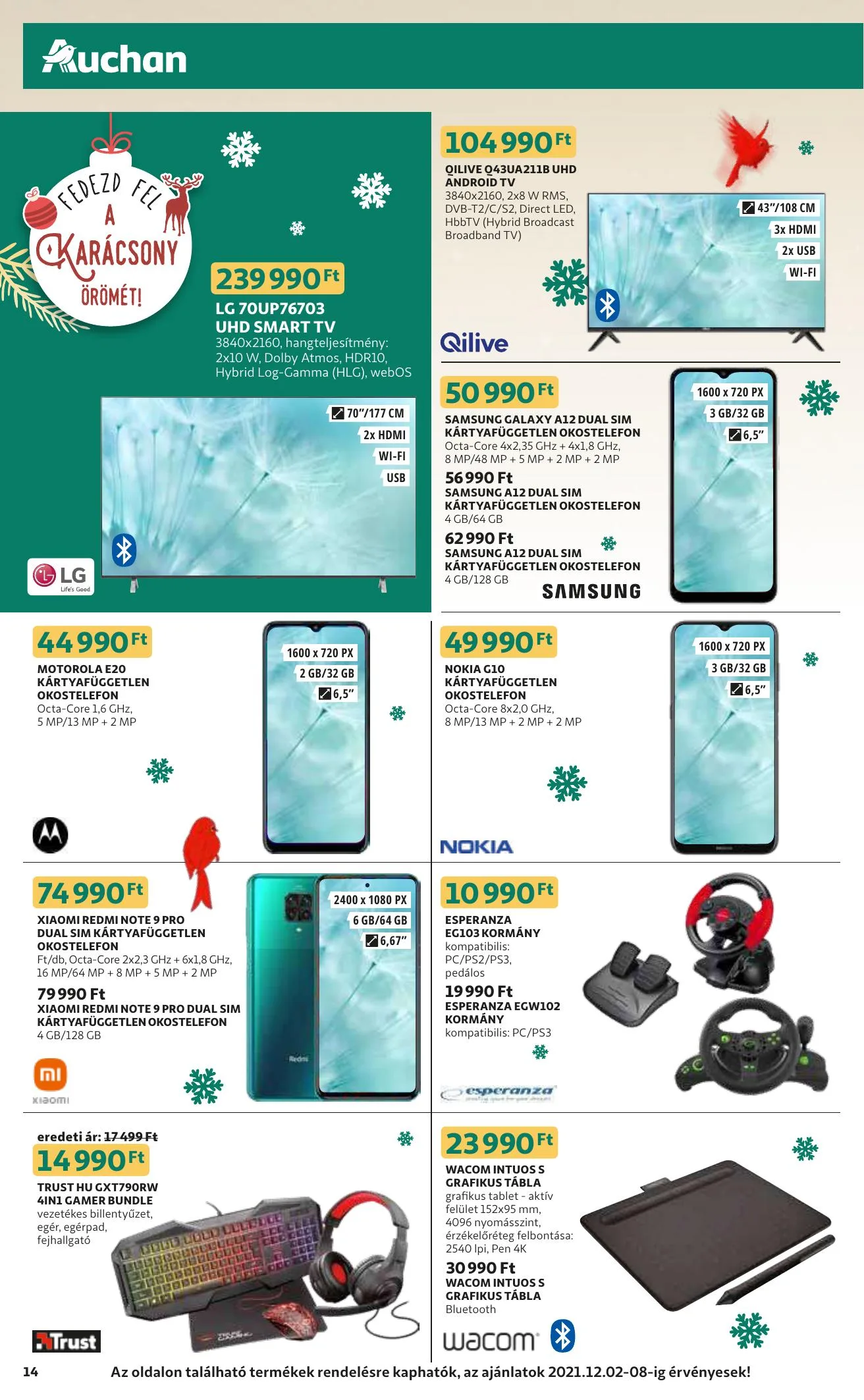 Auchan akciós újság Szupermarket 12.02–12.08 – 14. oldal