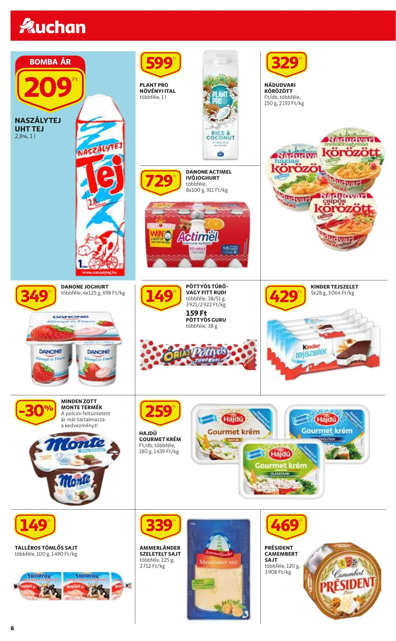 Auchan akciós újság Szupermarket 12.02–12.08 – 6. oldal