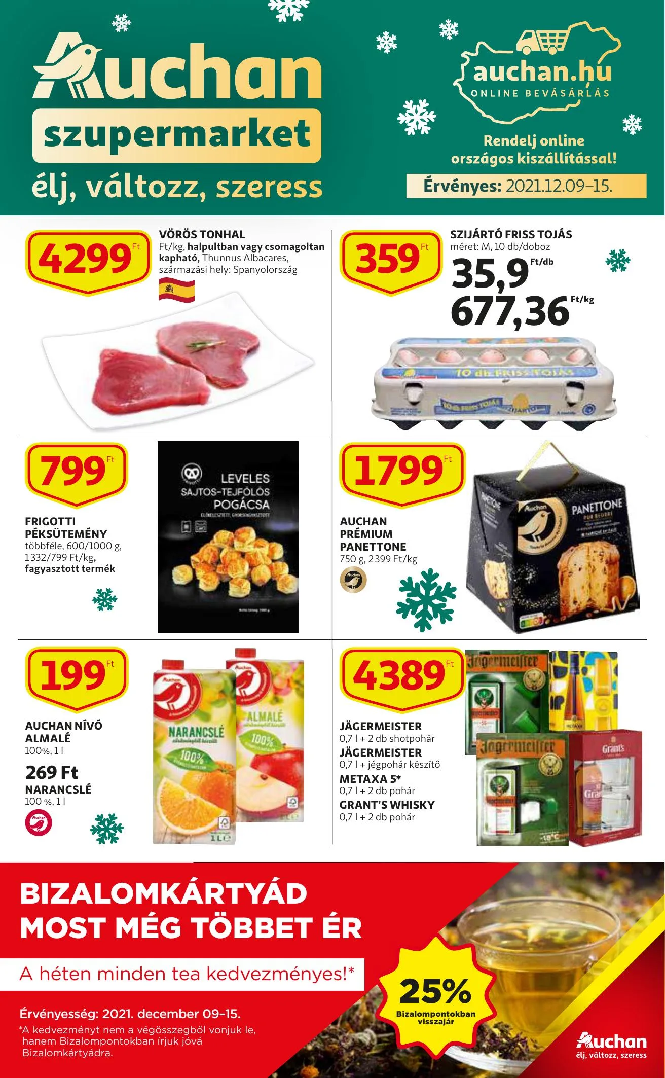 Auchan akciós újság Szupermarket 12.09–12.15
