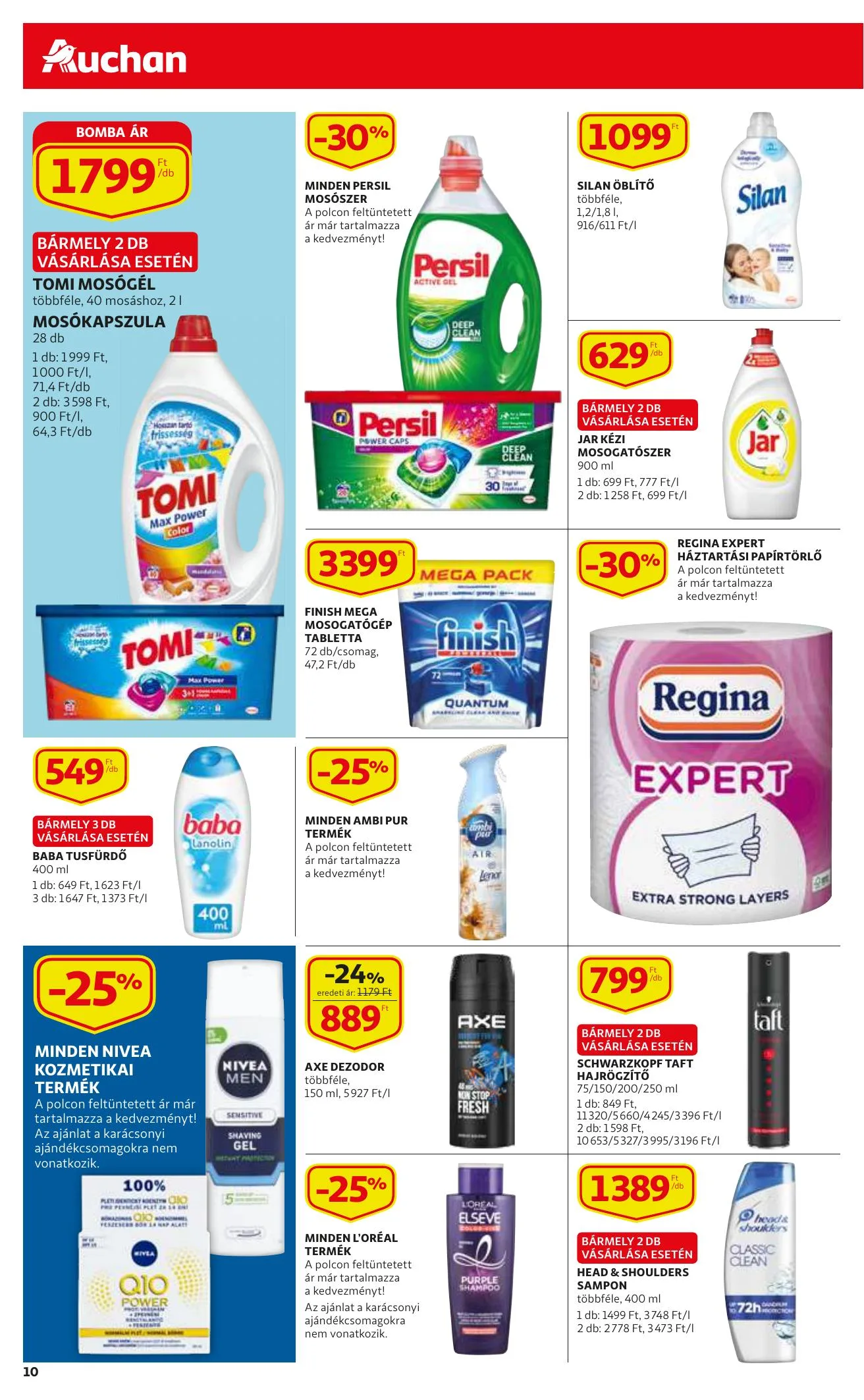 Auchan akciós újság Szupermarket 12.09–12.15 – 10. oldal