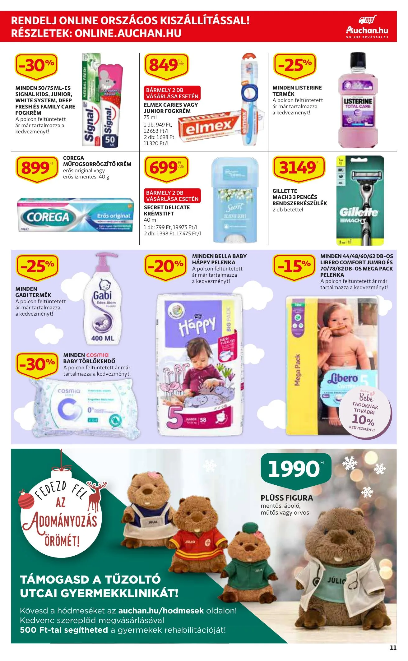 Auchan akciós újság Szupermarket 12.09–12.15 – 11. oldal