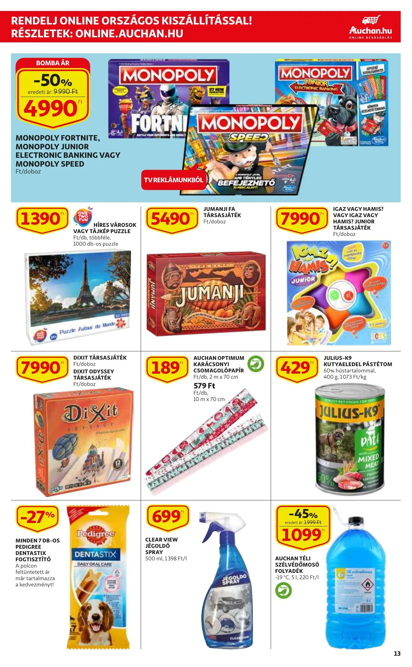 Auchan akciós újság Szupermarket 12.09–12.15 – 13. oldal