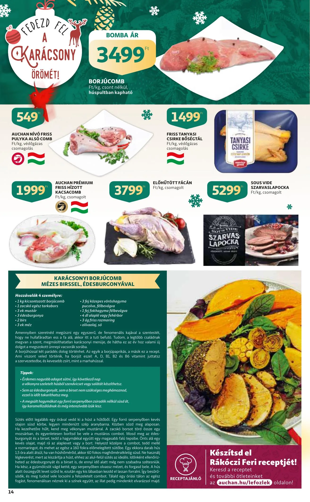 Auchan akciós újság Szupermarket 12.09–12.15 – 14. oldal