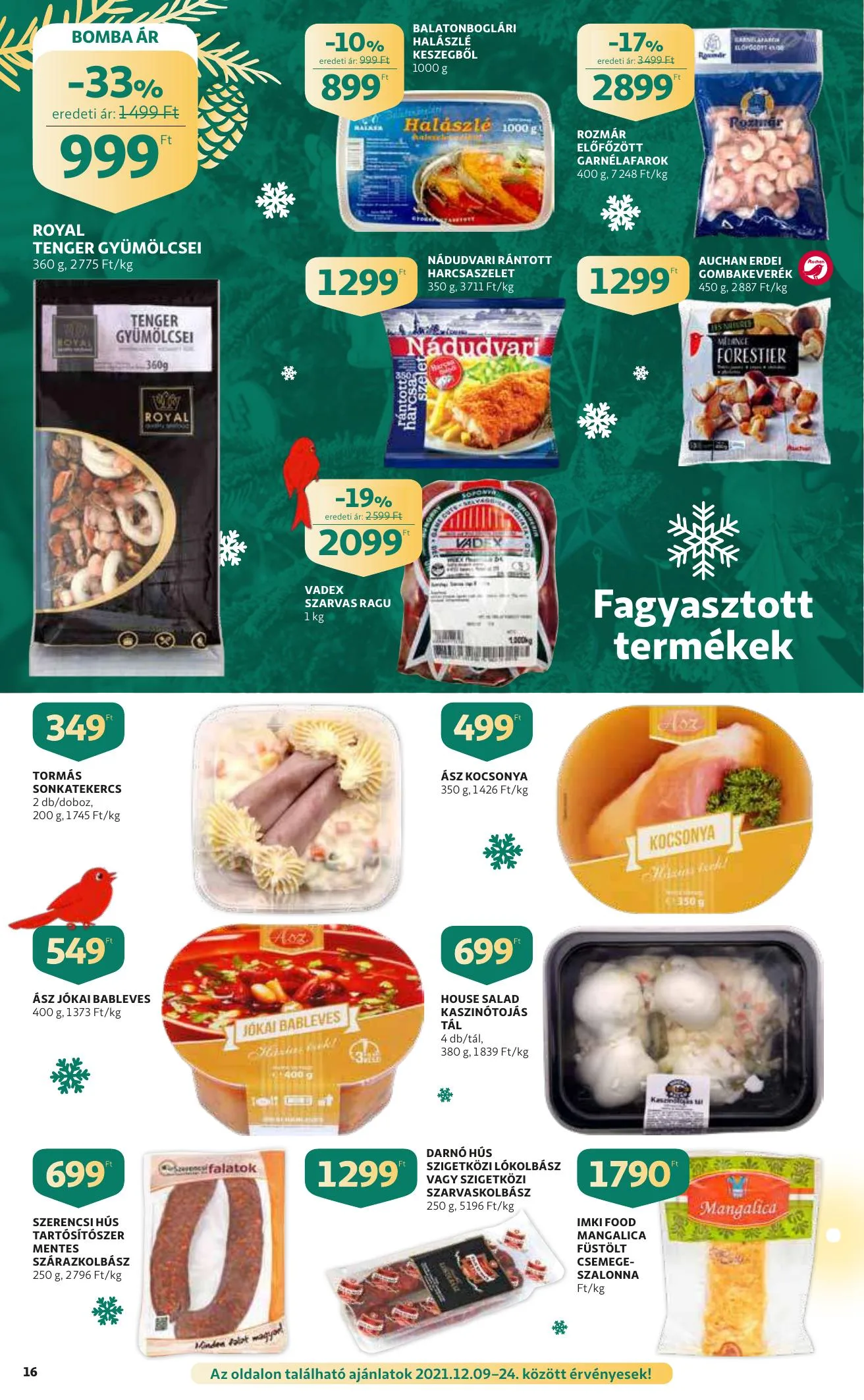 Auchan akciós újság Szupermarket 12.09–12.15 – 16. oldal