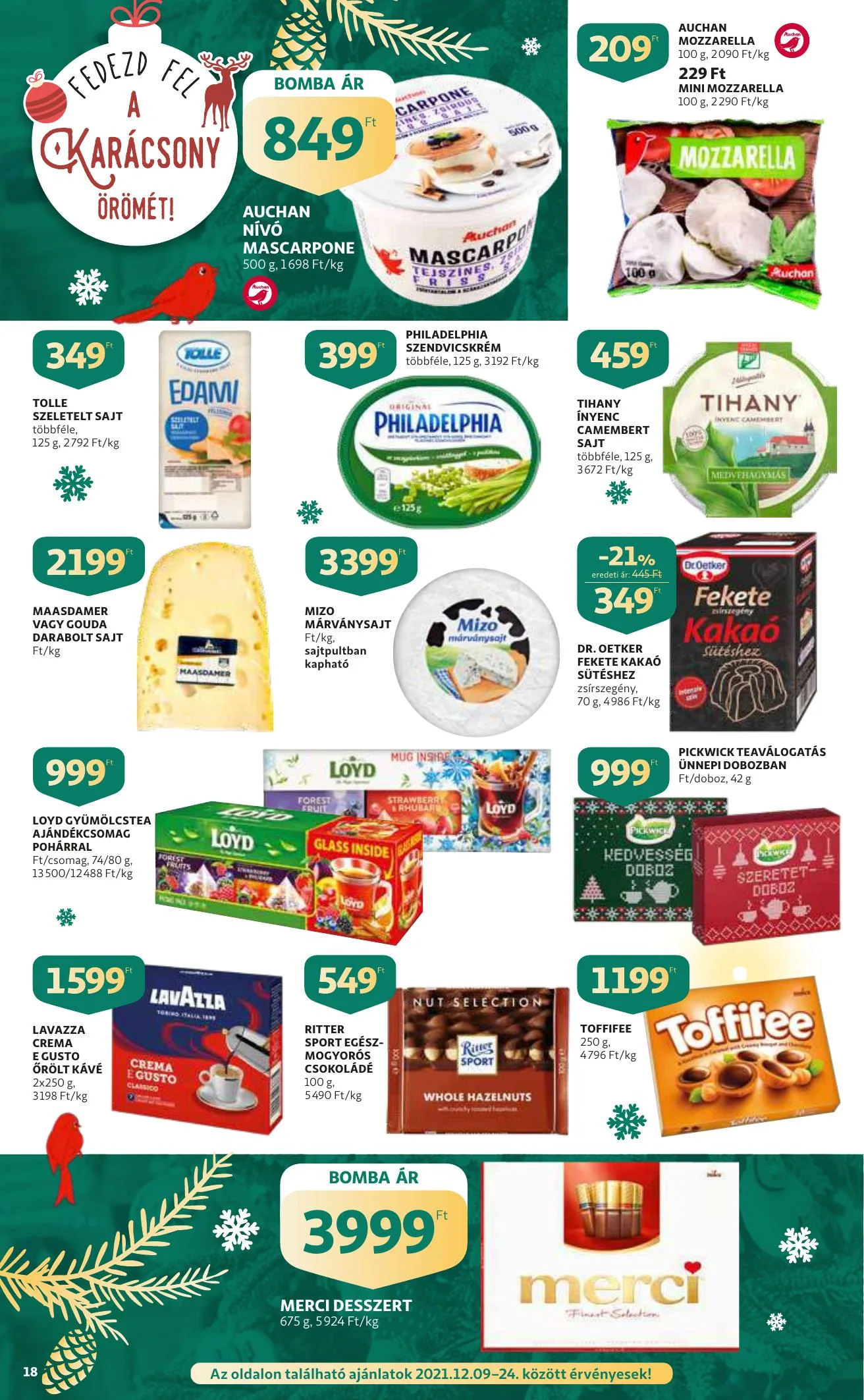 Auchan akciós újság Szupermarket 12.09–12.15 – 18. oldal