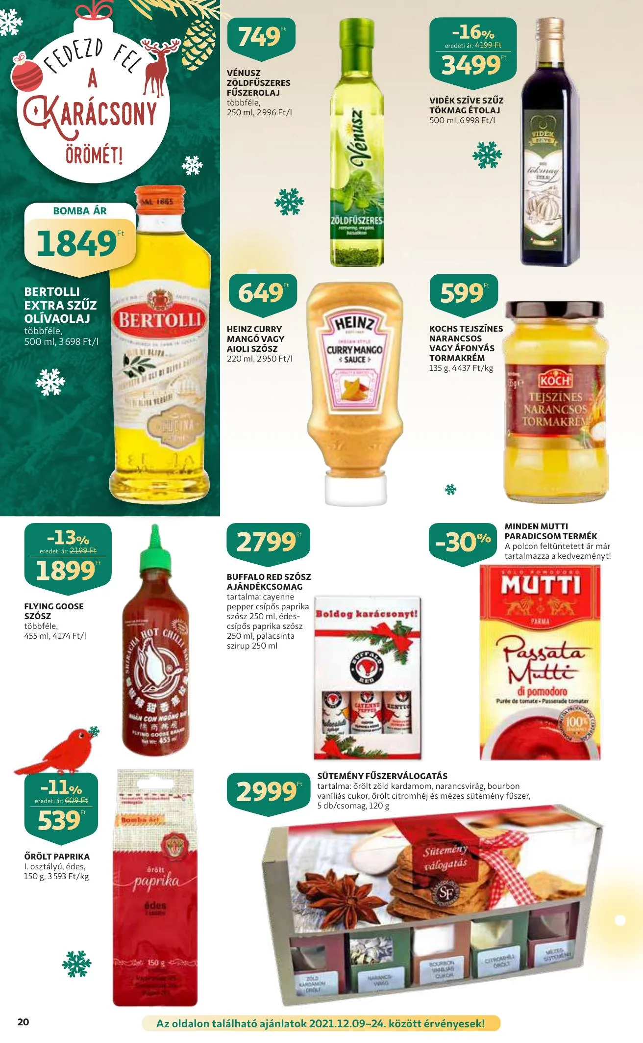Auchan akciós újság Szupermarket 12.09–12.15 – 20. oldal