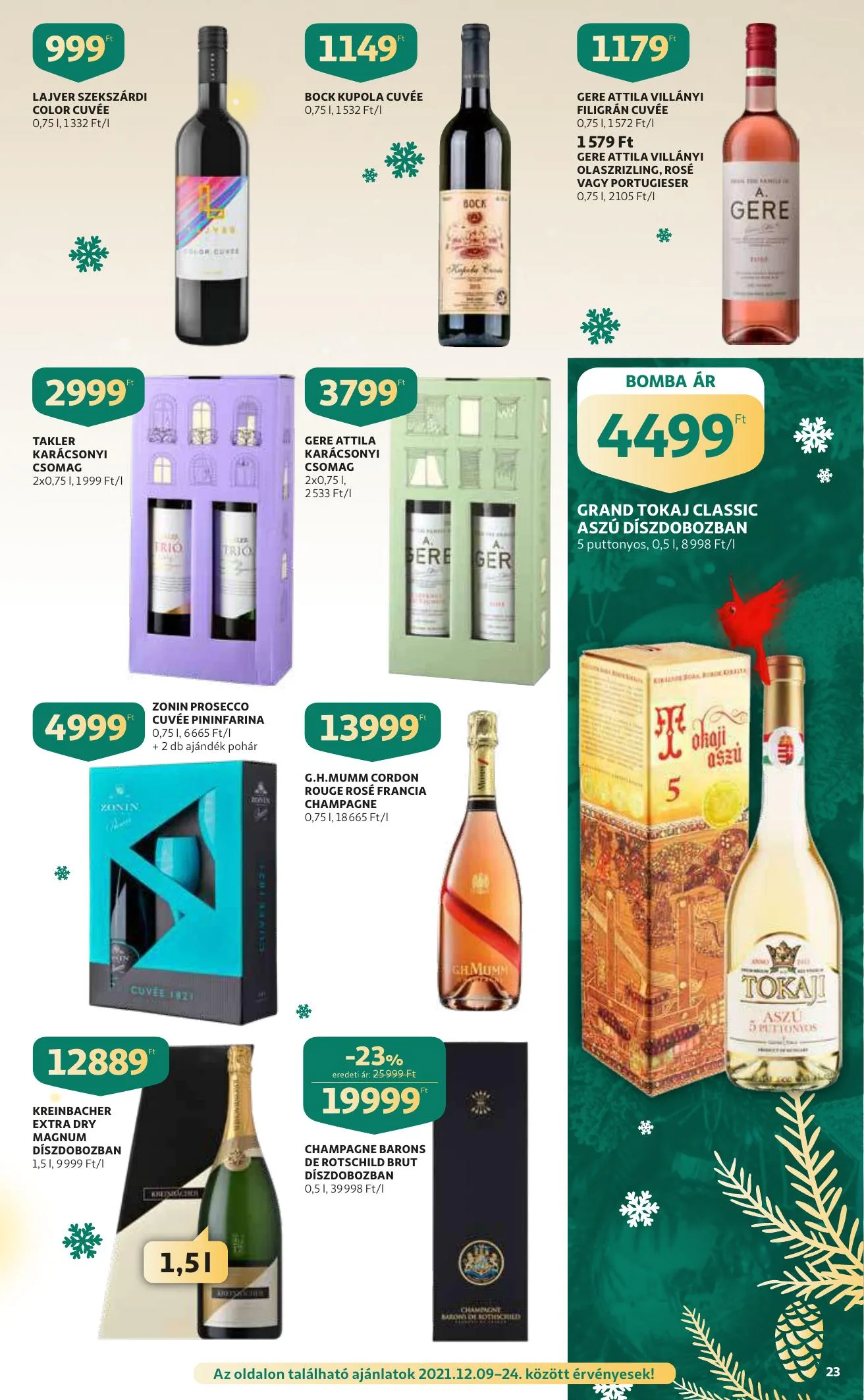 Auchan akciós újság Szupermarket 12.09–12.15 – 23. oldal