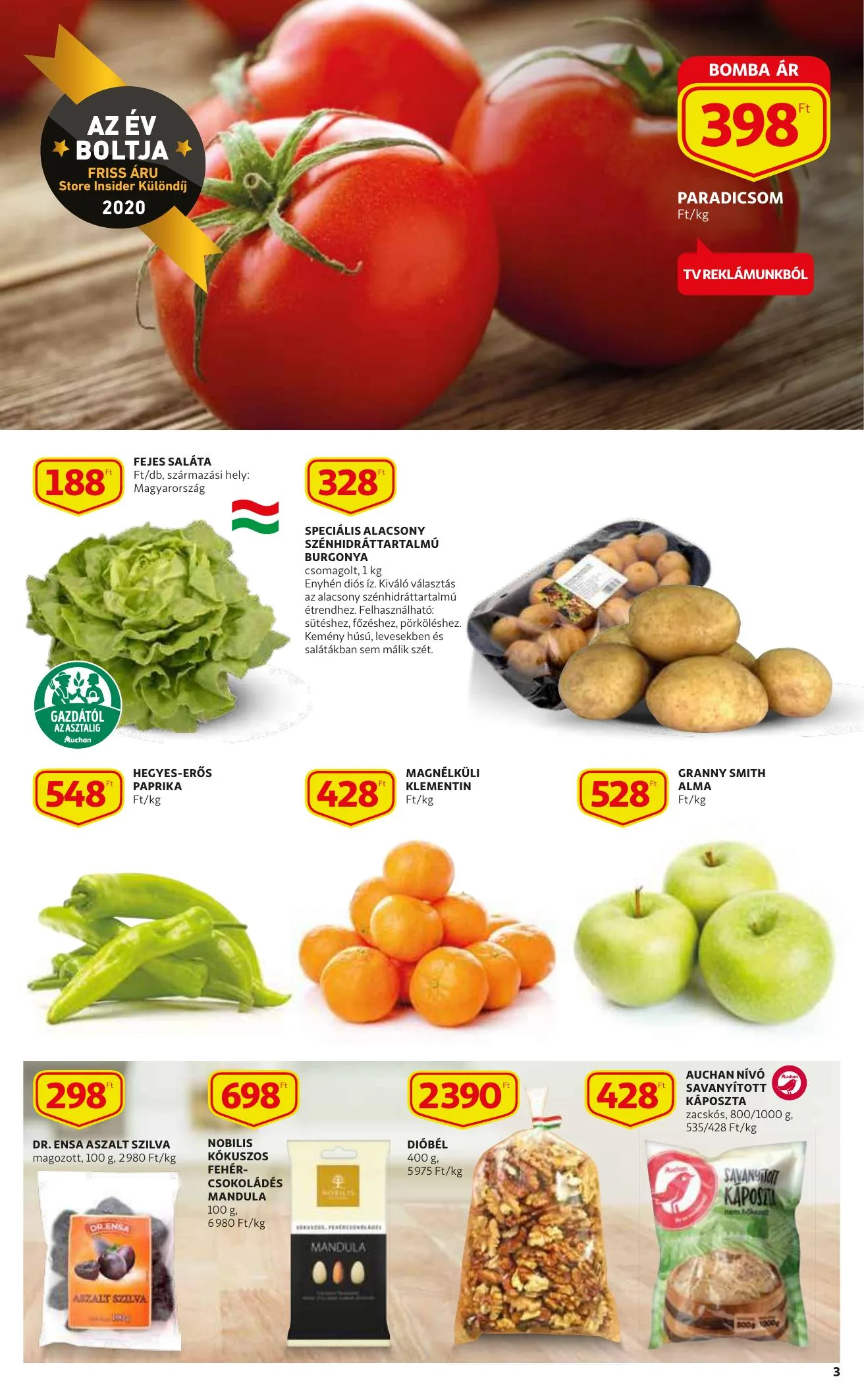 Auchan akciós újság Szupermarket 12.09–12.15 – 3. oldal